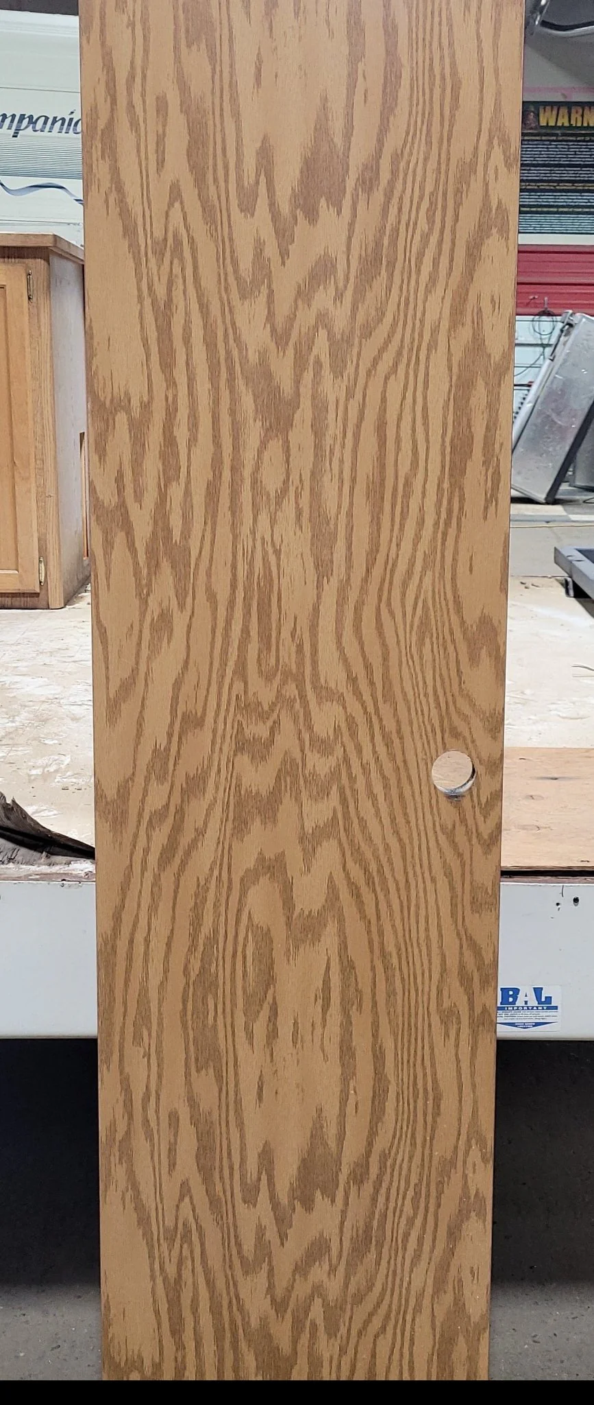 Used Interior Wooden Door 19 7/8" W X 75" H X 1 3/8" D