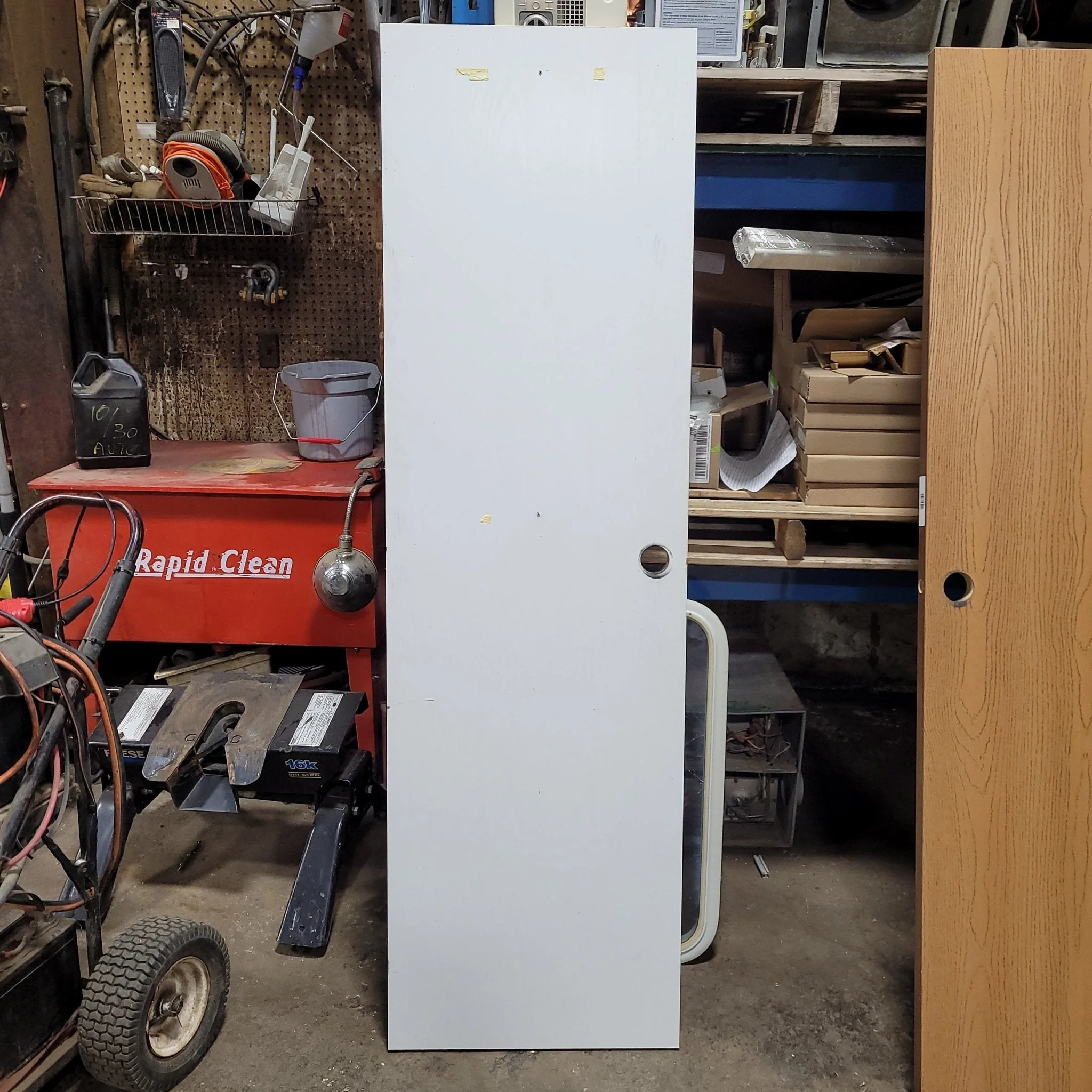 Used Interior Wooden Door 22" W X 74 1/2" H X 1 3/4" D - Image 3