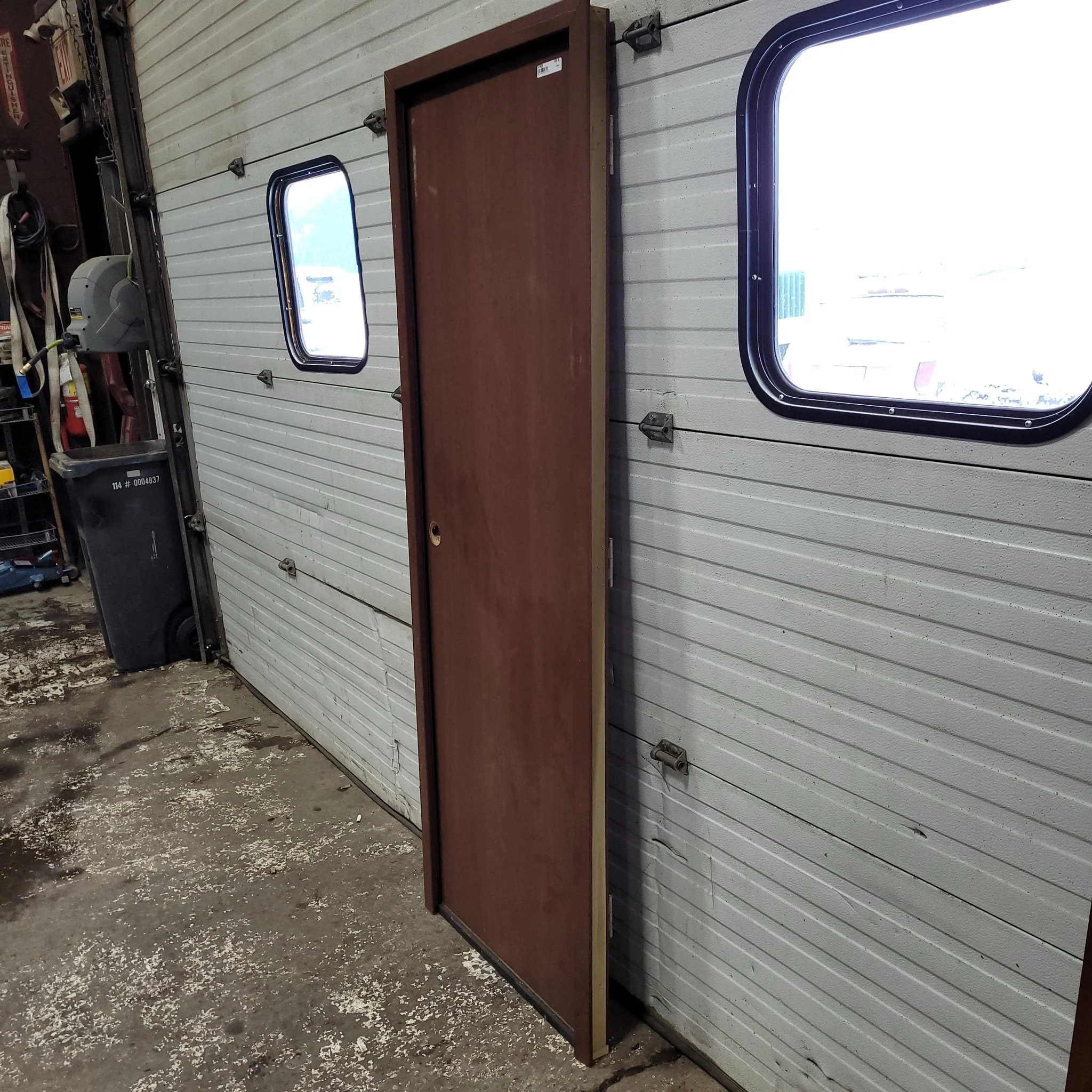 Used Interior Wooden Door & Frame 28 1/2" W X 75 1/3" H X 2 1/4" D - Image 2