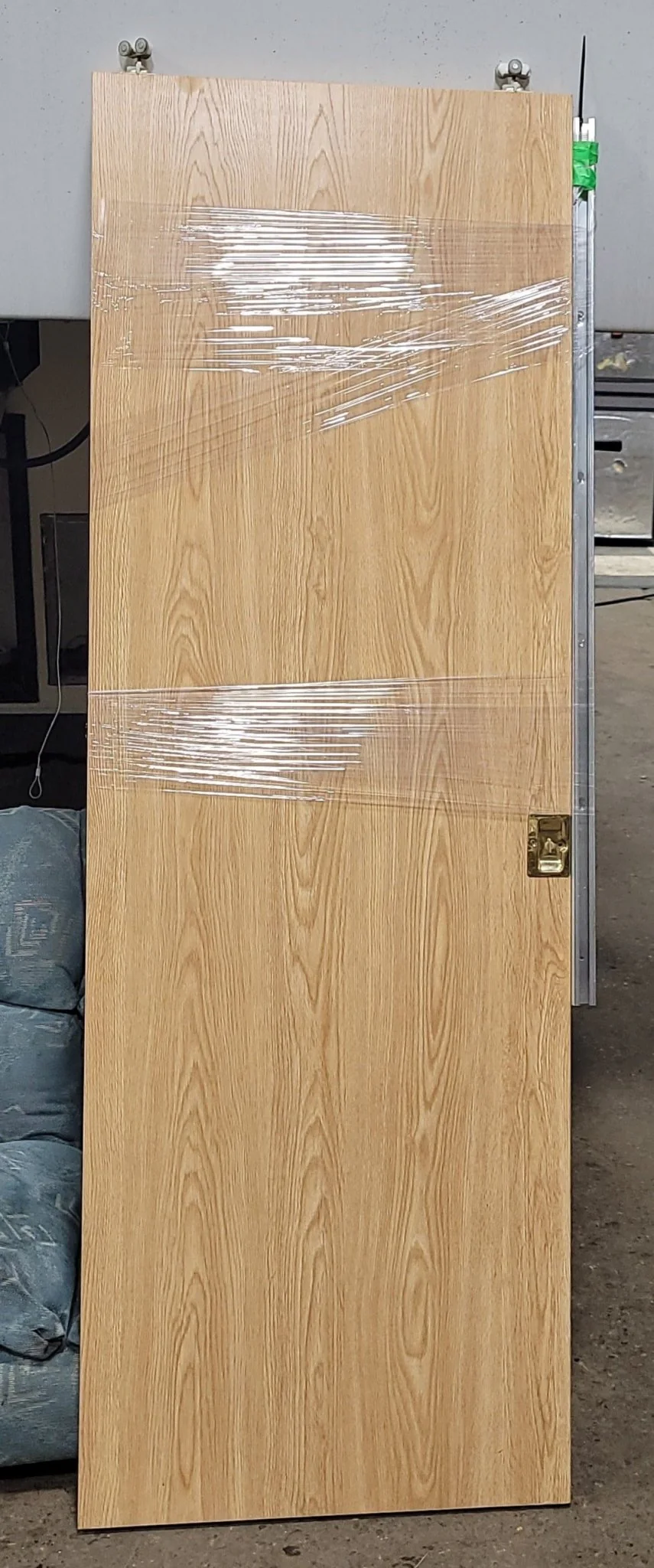 Used Interior Wooden Pocket Door 24 1/2" W X 72" H X 1 3/8" D