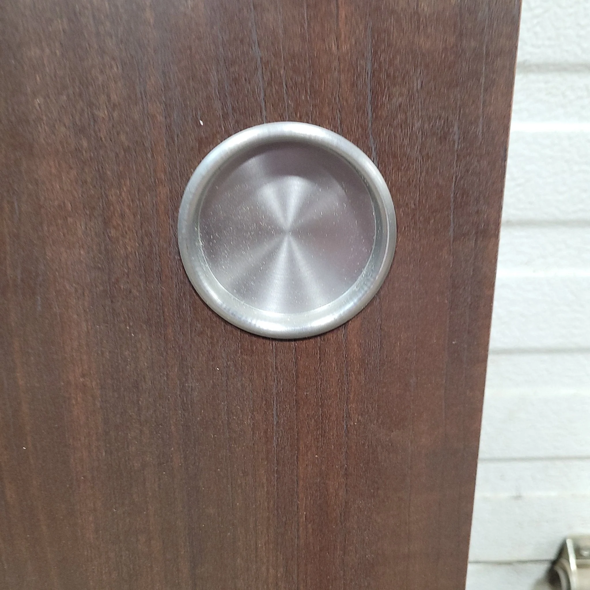 Used Interior Wooden Pocket Door 24" W X 71" H X 1 1/3" D - Image 3
