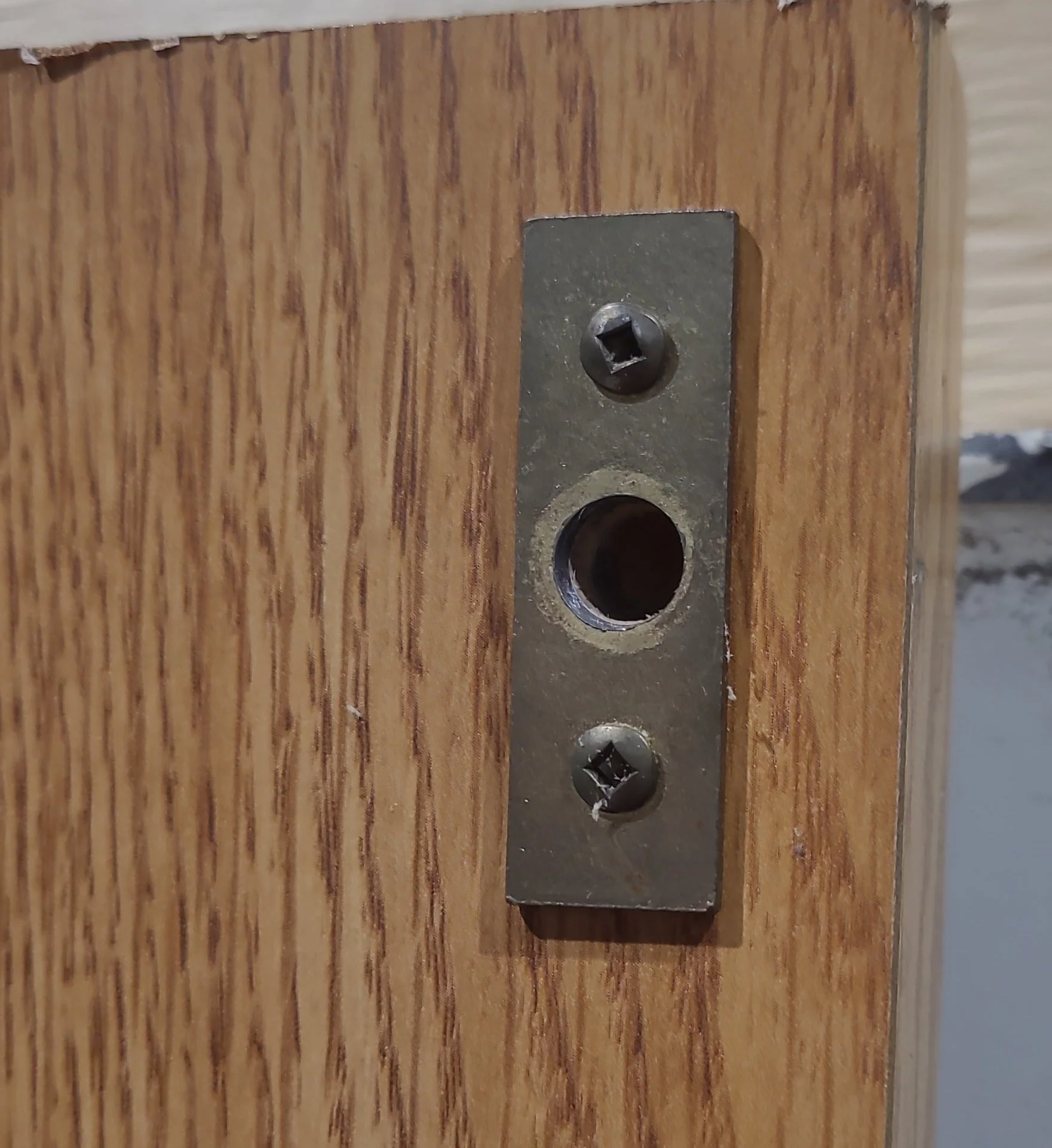 Used Interior Wooden Pocket Door 27" W X 69 1/2" H X 1" D - Image 3
