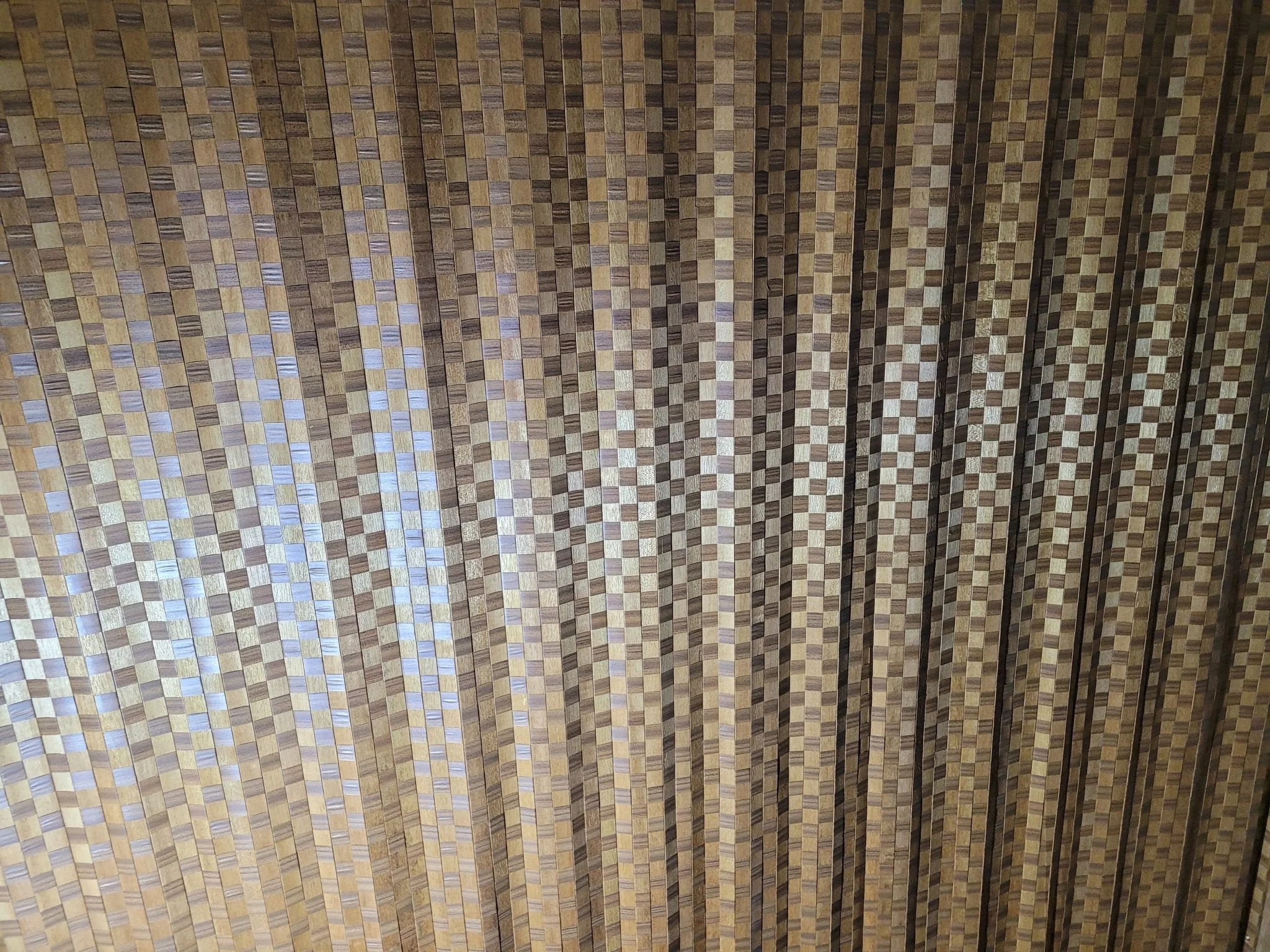 Used Interior Woven Folding Door Room Divider System 88" W X 72" H X 1 1/2" D