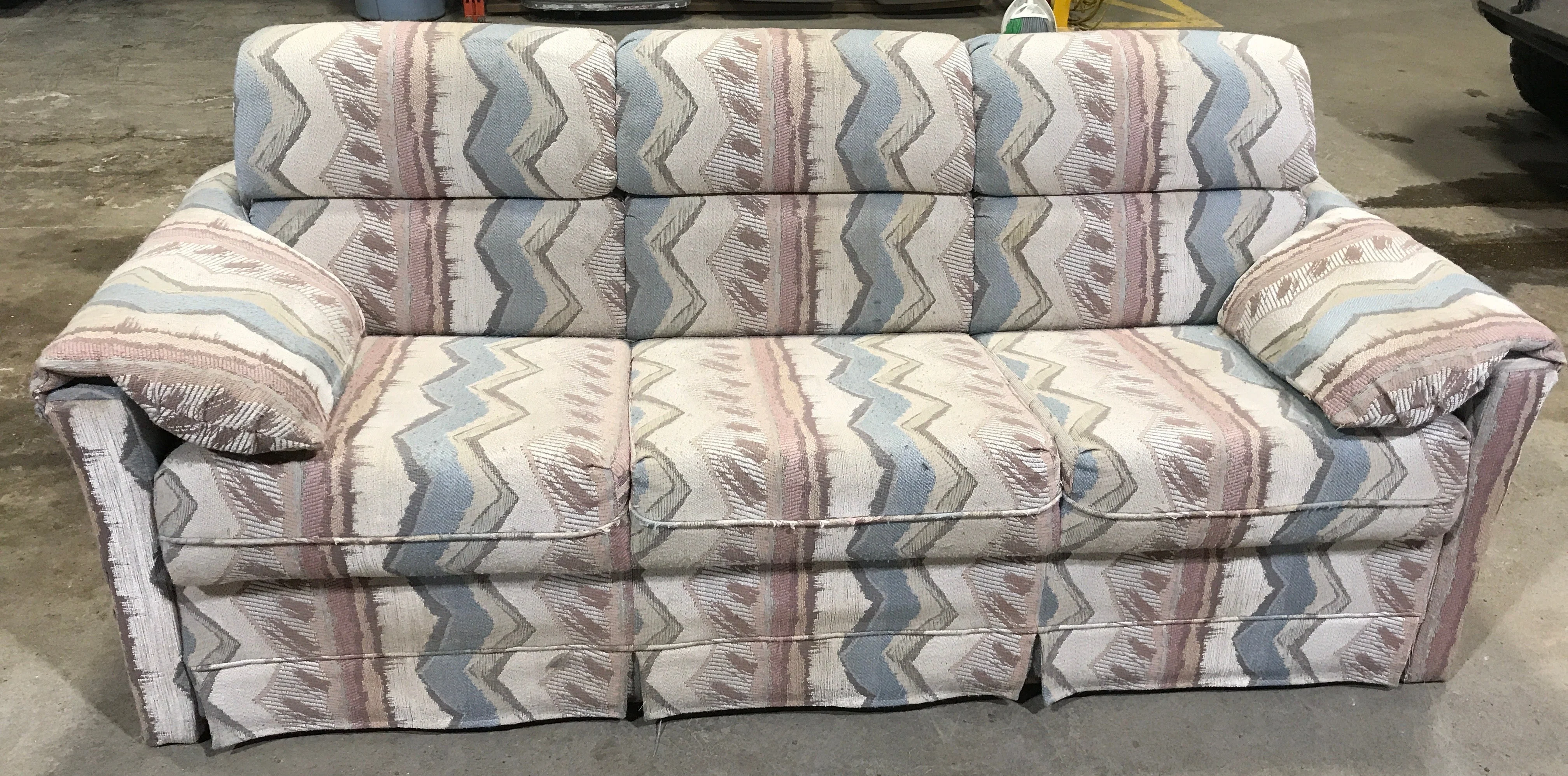 Used Jackknife RV Sofa, With Base - 77” x 42”