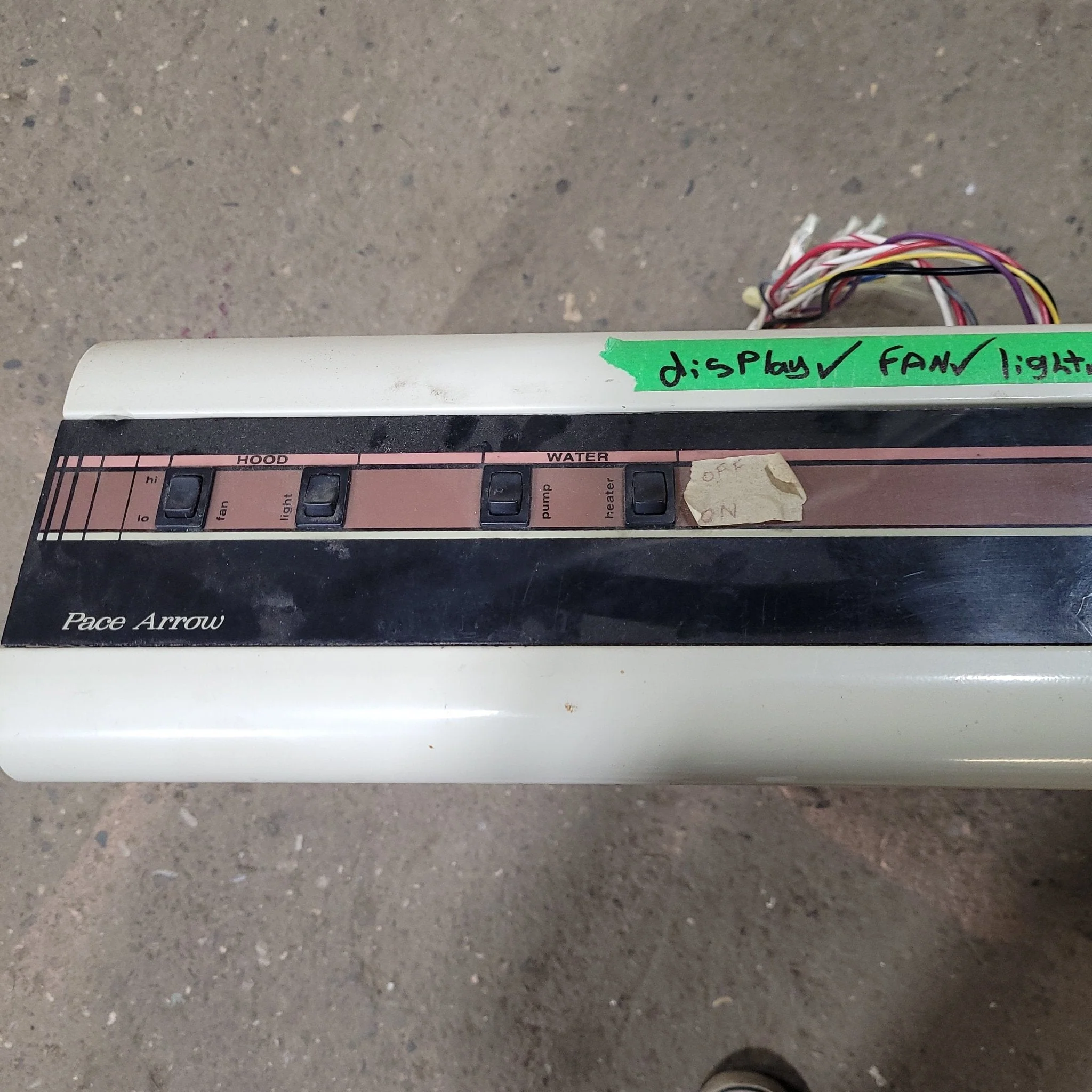 Used Jensen RV Range Hood Fan With Tank Monitor - C21P1 - Image 2