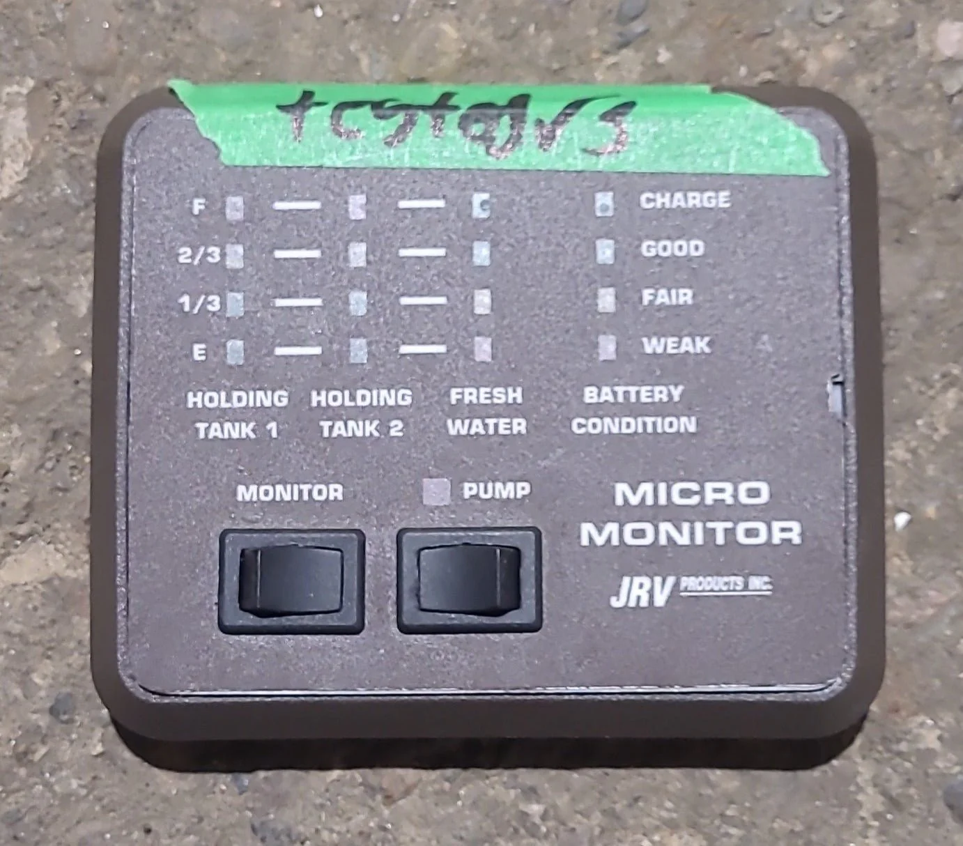 Used JRV Tank Monitor System Panel - A7748 BN