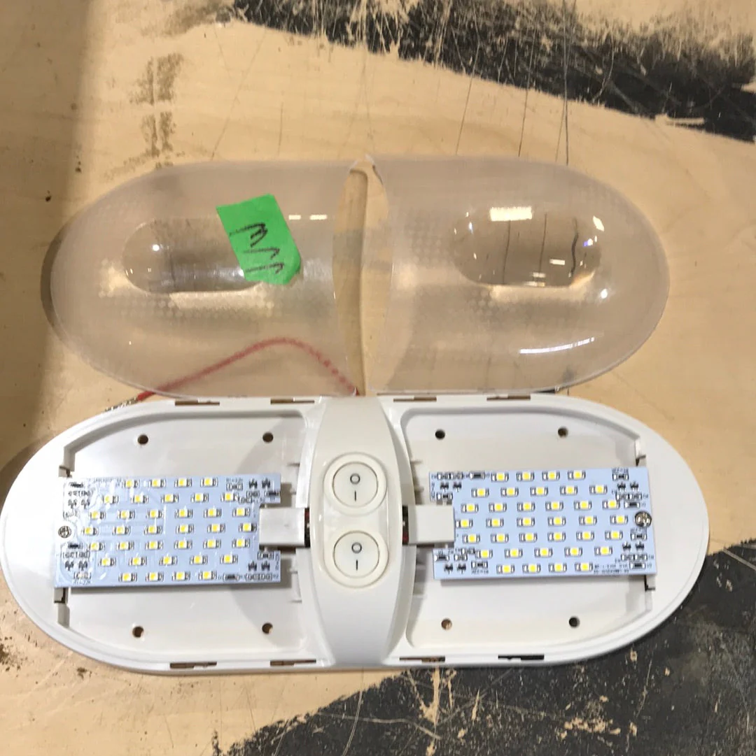 Used Light Fixture *DOUBLE* Off- White - Image 2