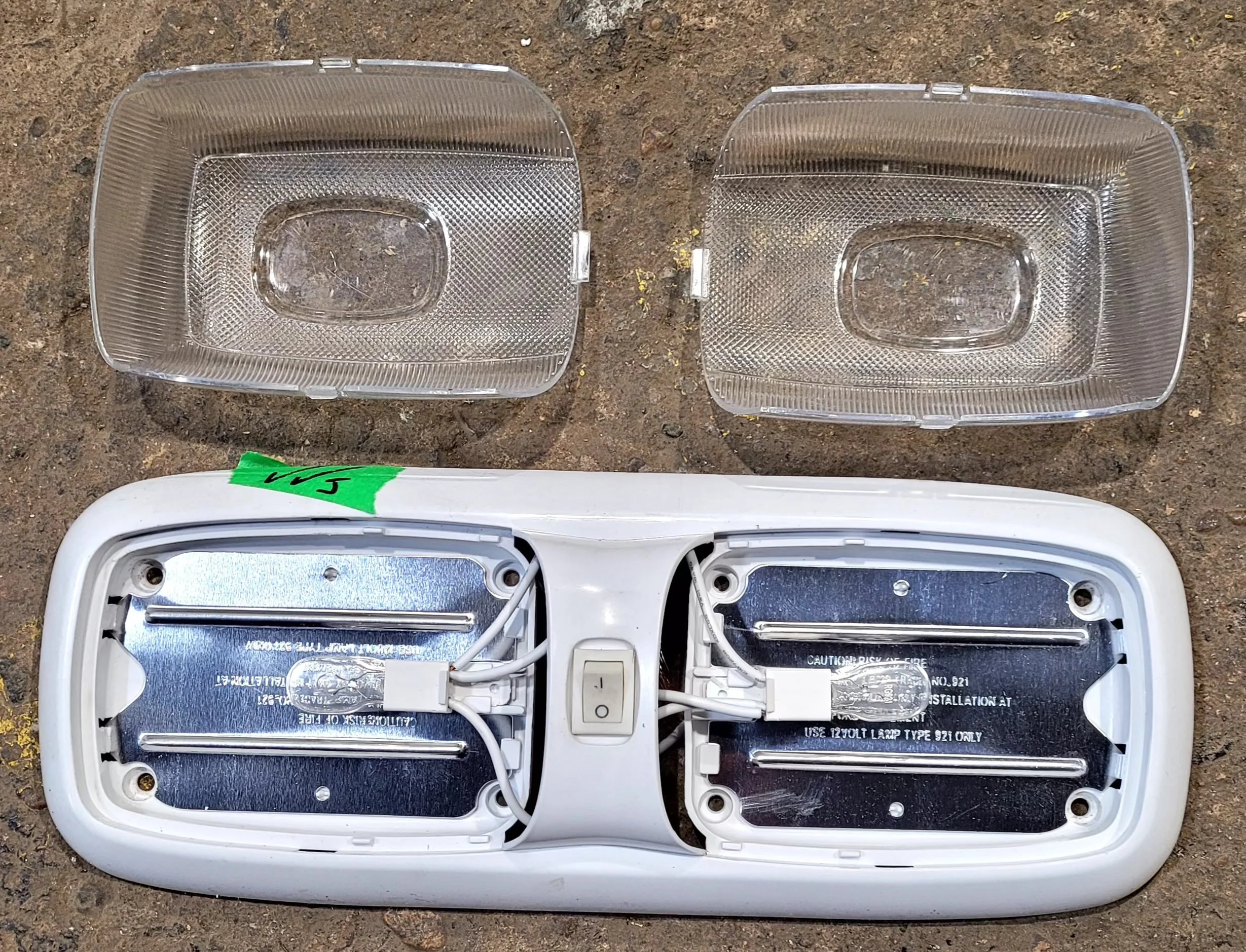 Used Light Fixture *DOUBLE* Off- White - Image 3