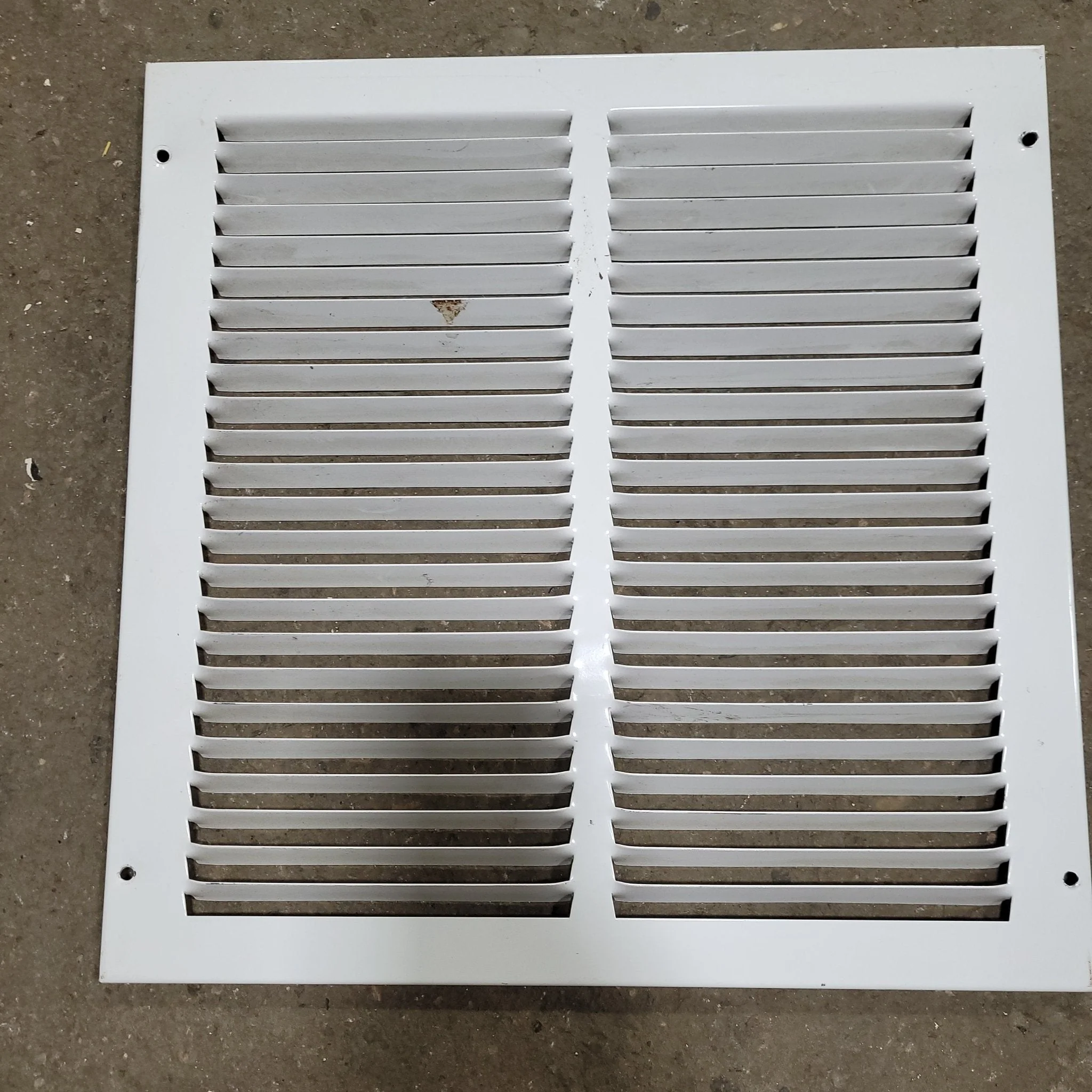 Used Metal RV Interior Furnace Access Door 13 3/4" W X 13 3/4" H
