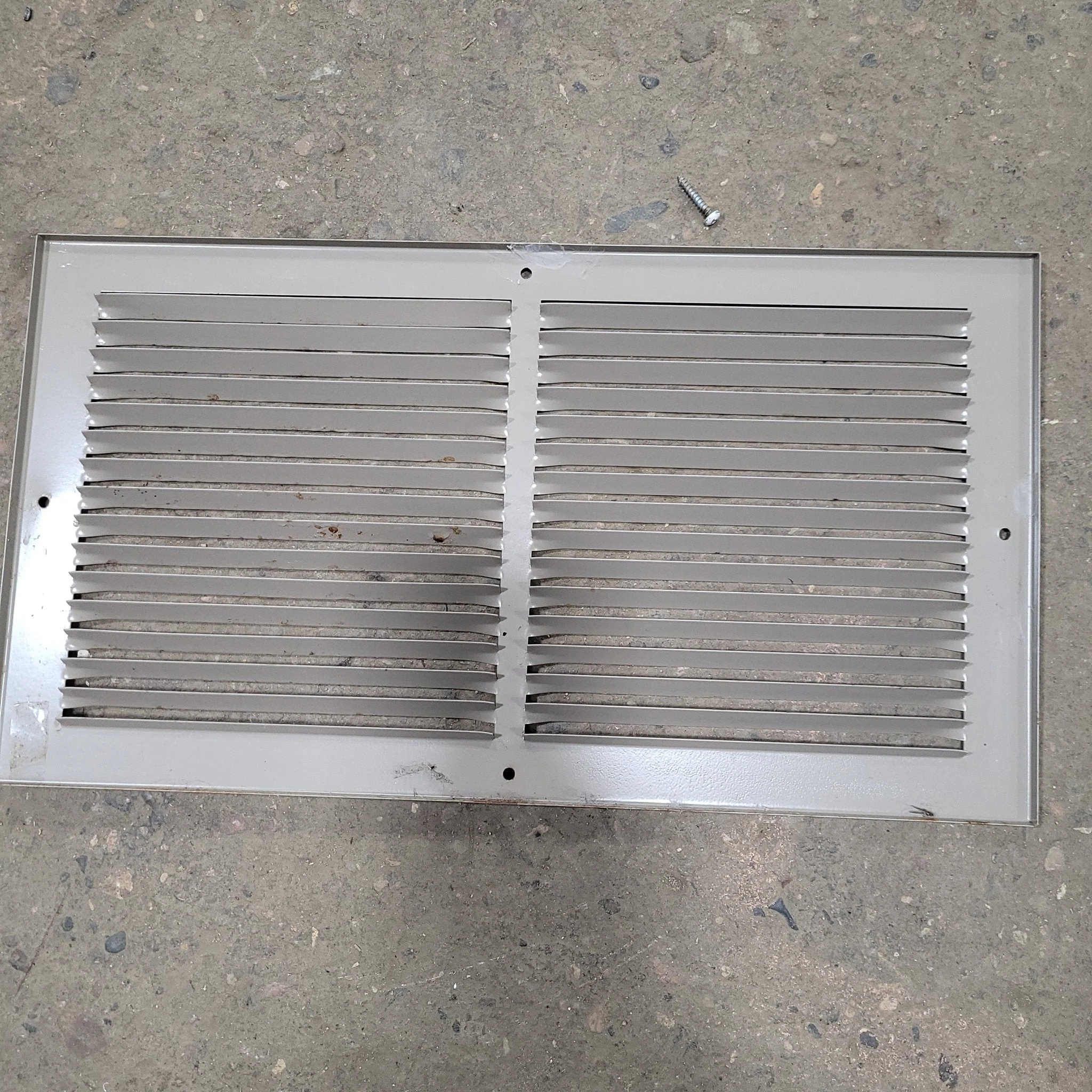 Used Metal RV Interior Furnace Access Door 17 3/4" W X 9 3/4" H - Image 2