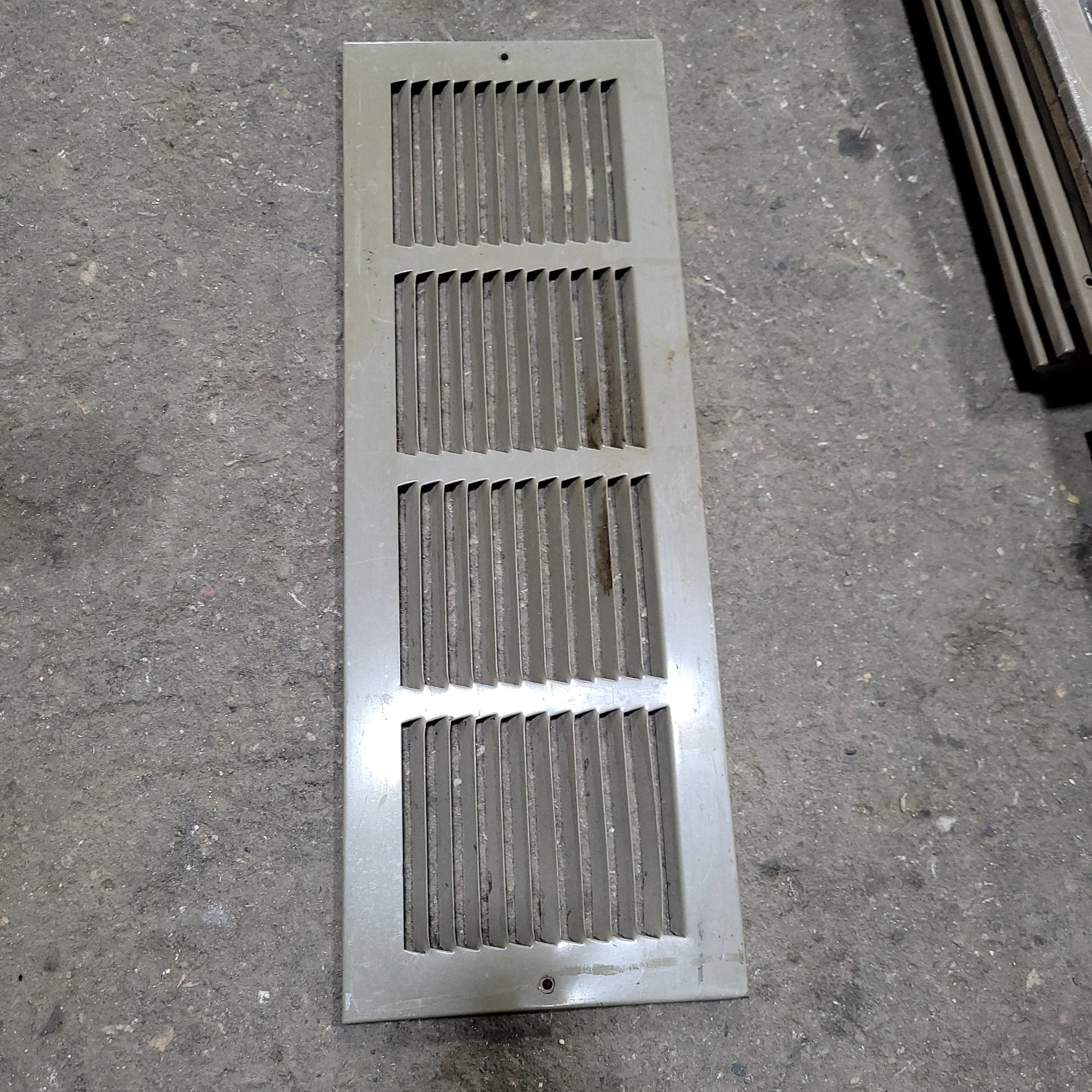Used Metal RV Interior Furnace Access Door 21 3/4" W X  7 3/4" H
