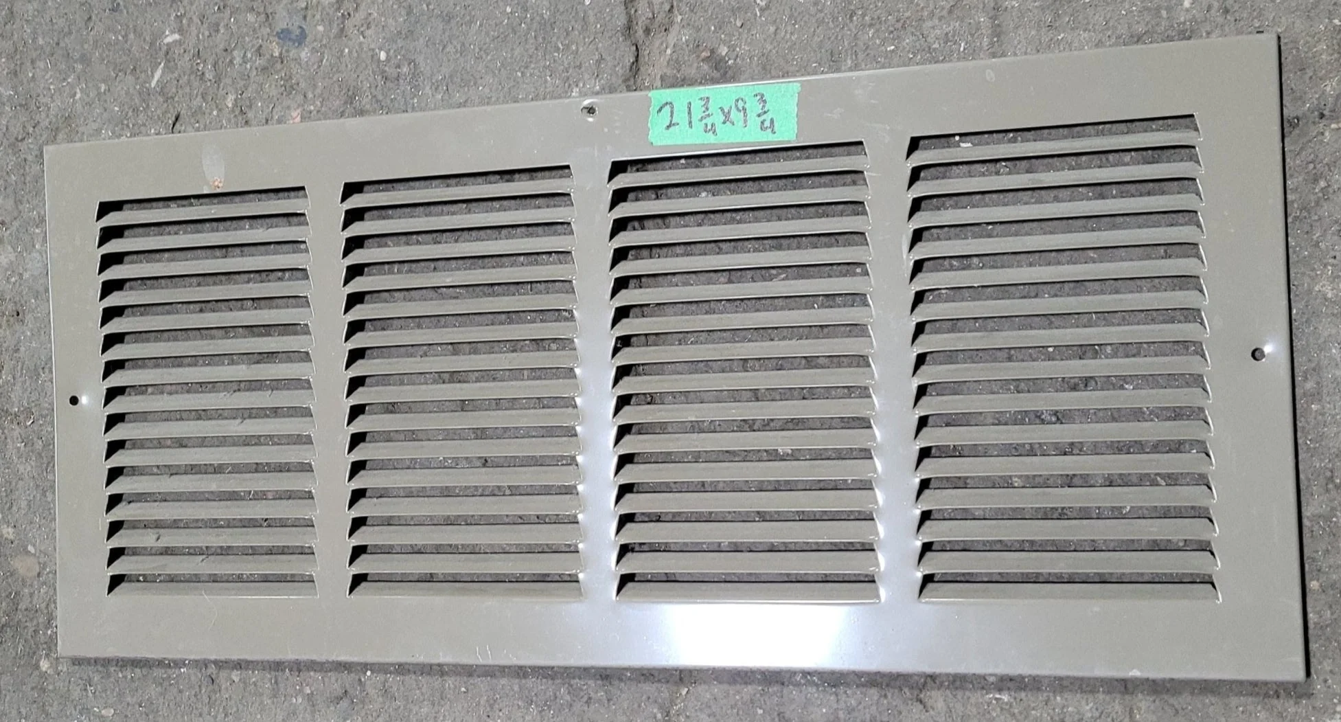 Used Metal RV Interior Furnace Access Door 21 3/4" W X  9 3/4" H