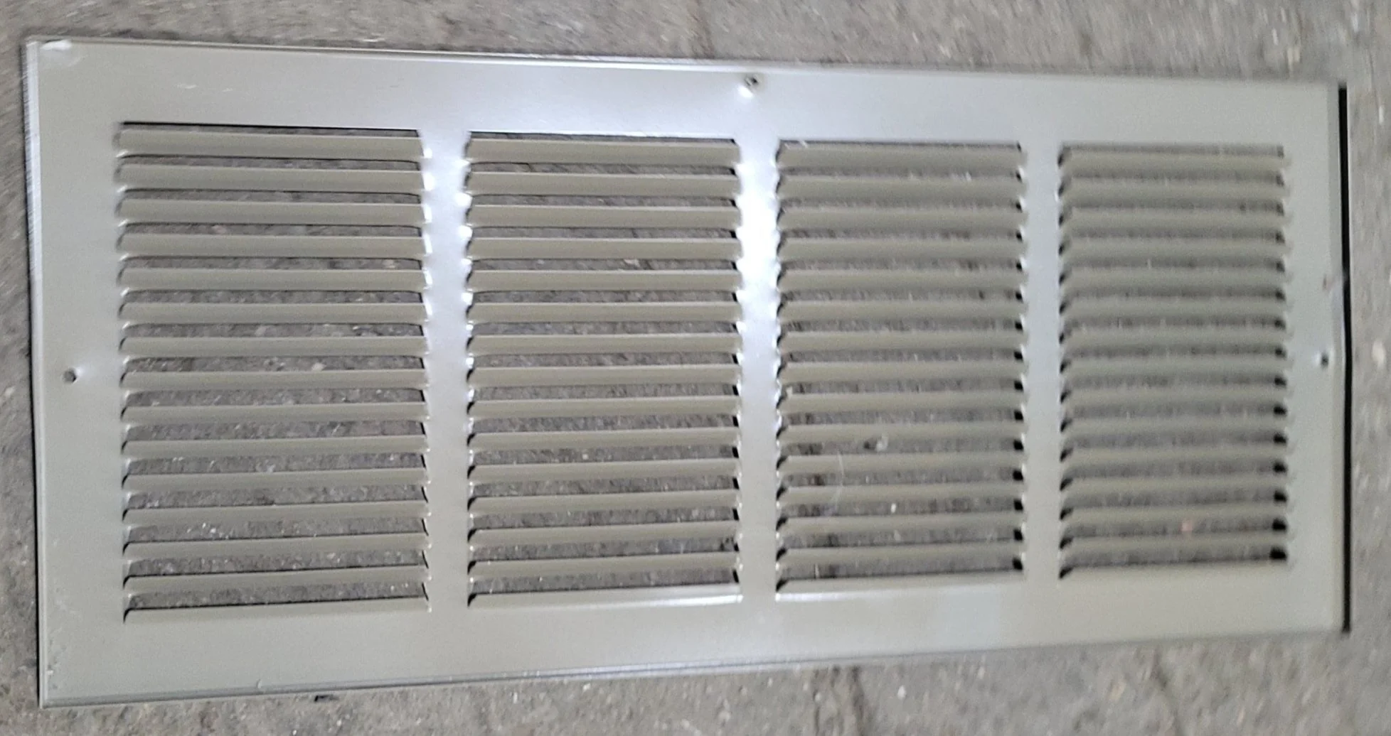 Used Metal RV Interior Furnace Access Door 21 3/4" W X  9 3/4" H - Image 2