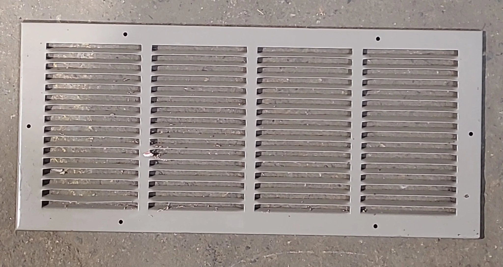 Used Metal RV Interior Furnace Access Door 21 3/8" W X 9 3/8" H