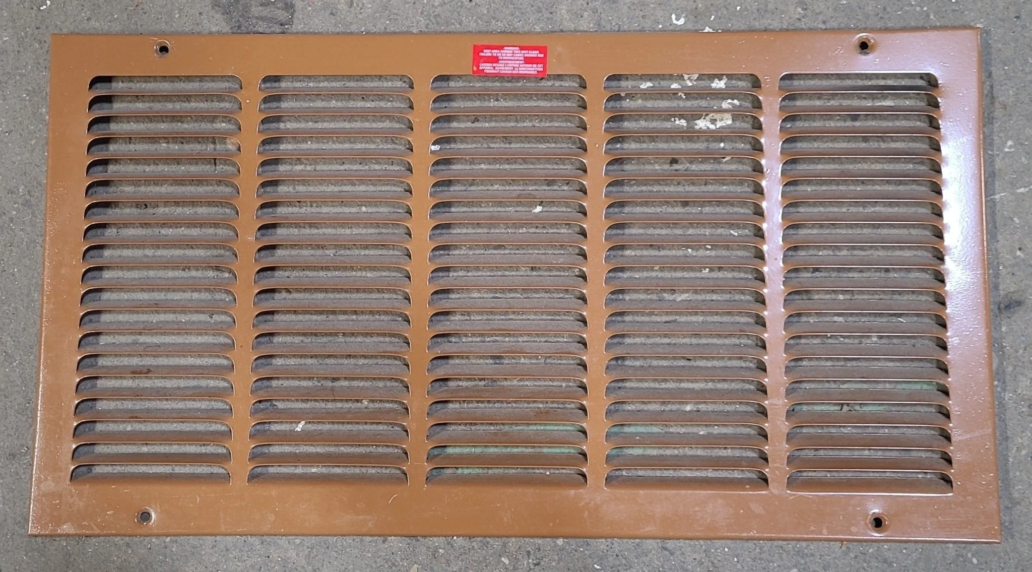 Used Metal RV Interior Furnace Access Door 21 5/8" W X 11 5/8" H
