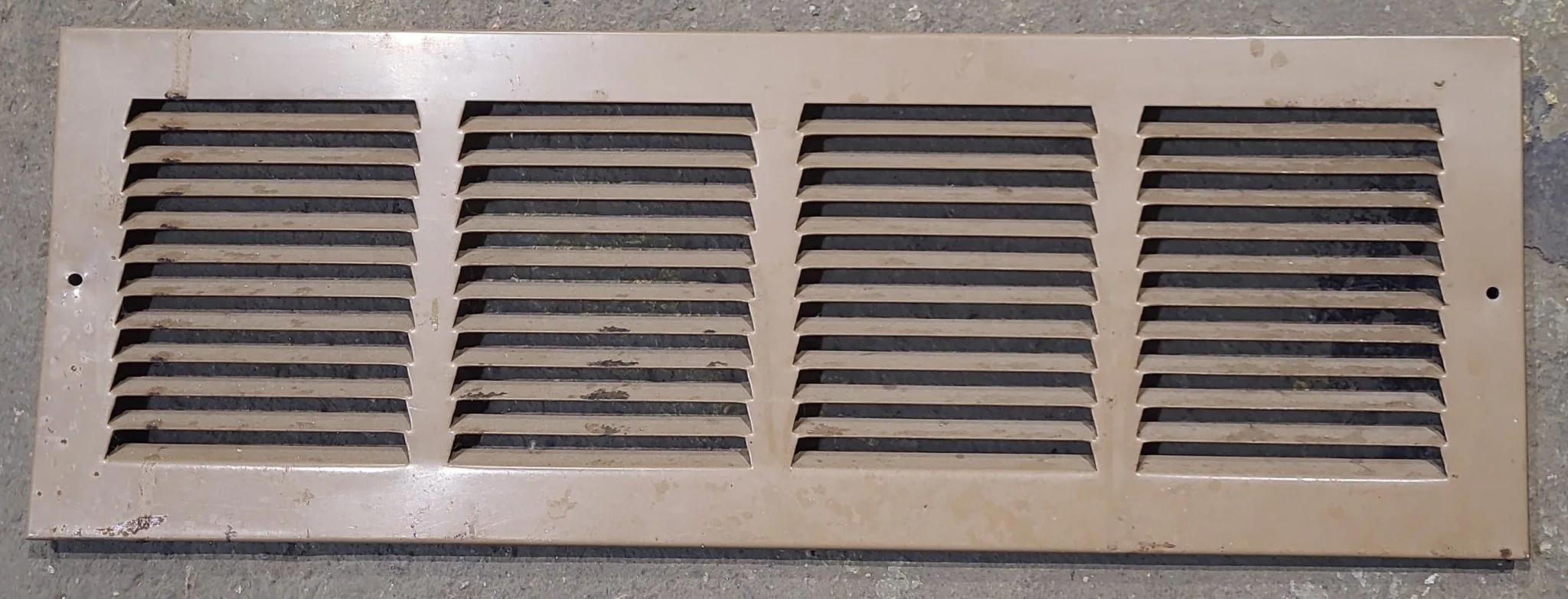 Used Metal RV Interior Furnace Access Door 21 5/8" W x 7 5/8" H