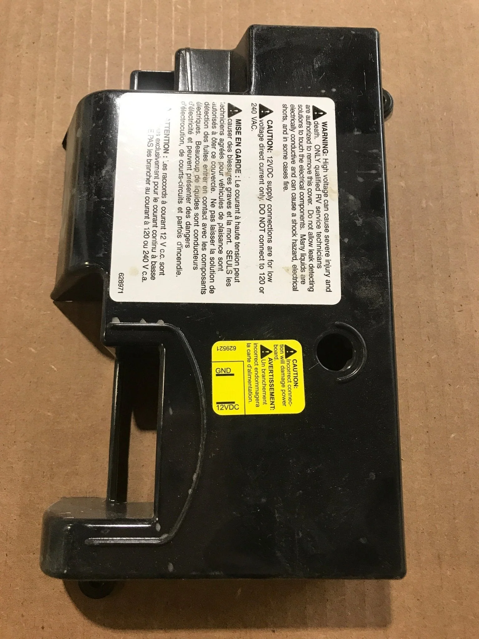 Used Norcold Refrigerator Power Supply Circuit Board Cover, Black - 628678 - Image 4