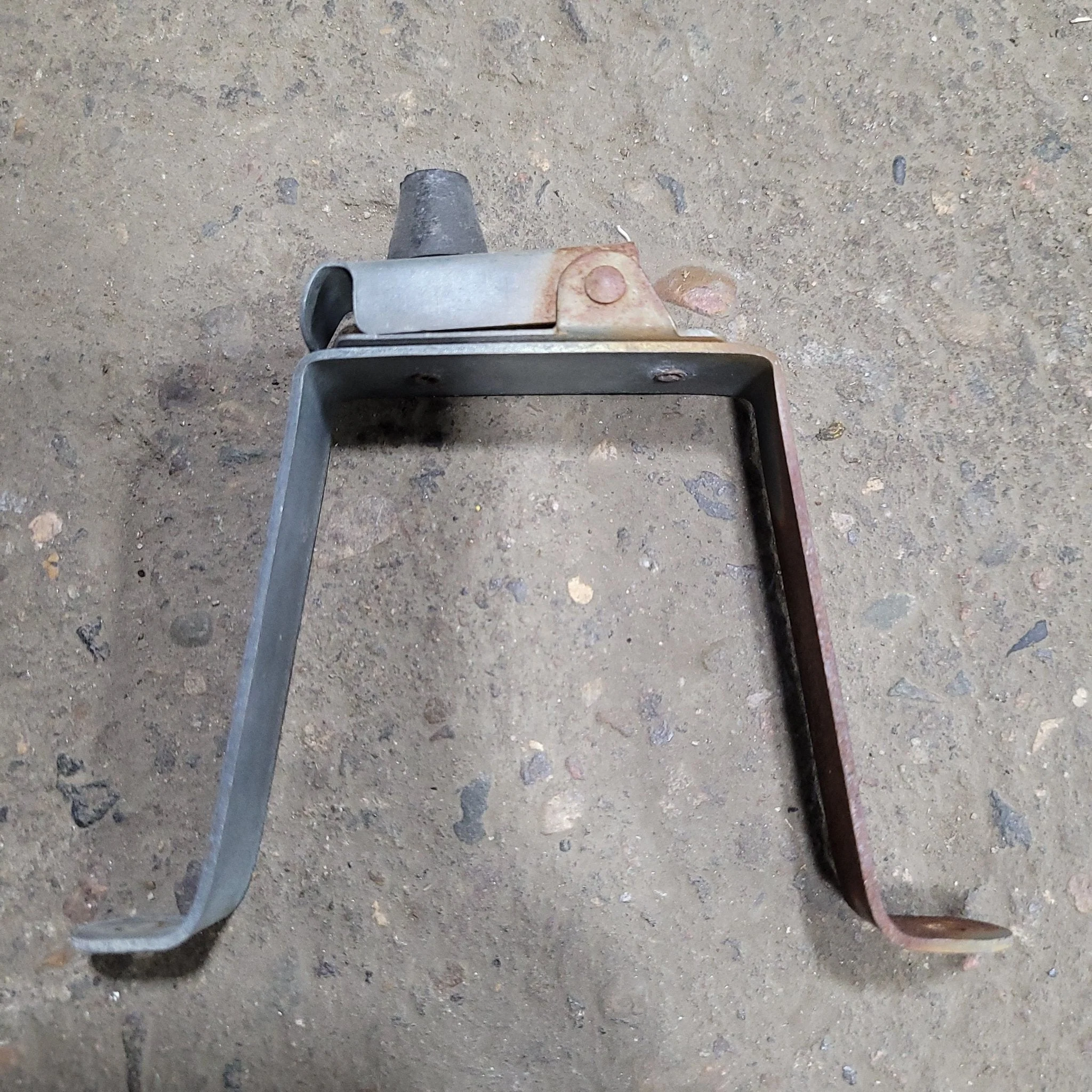 Used Old Style Door Holder With Bumper- 3" H