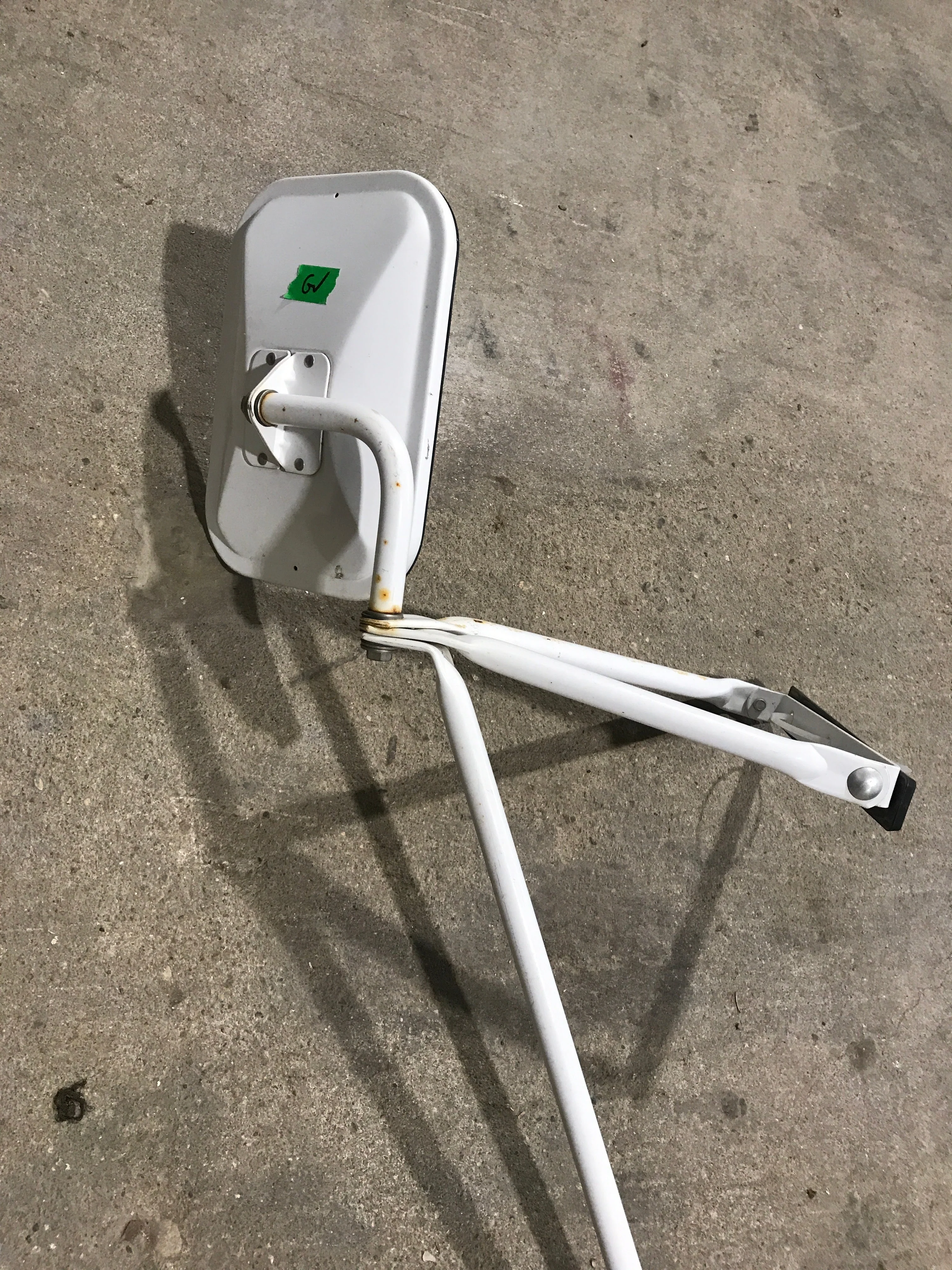 Used Old Style Motorhome Side View Mirror- Passenger Side - Image 3