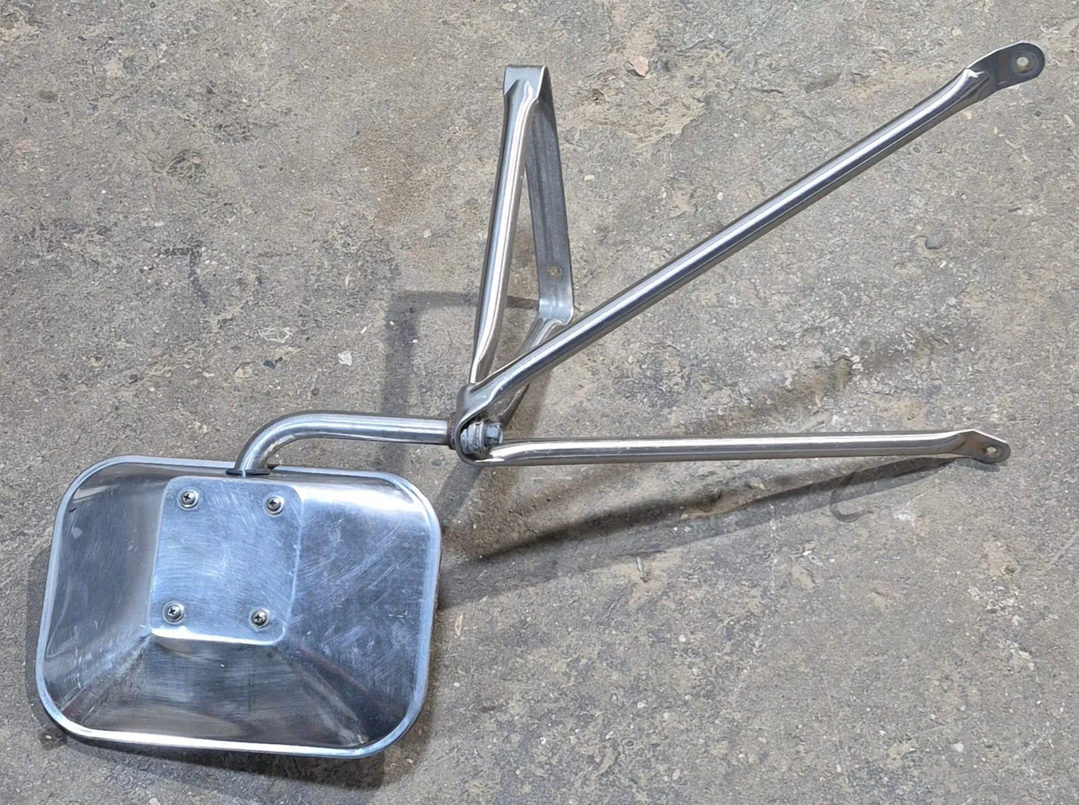 Used Old Style Motorhome Side View Mirror- Passenger Side - Image 4