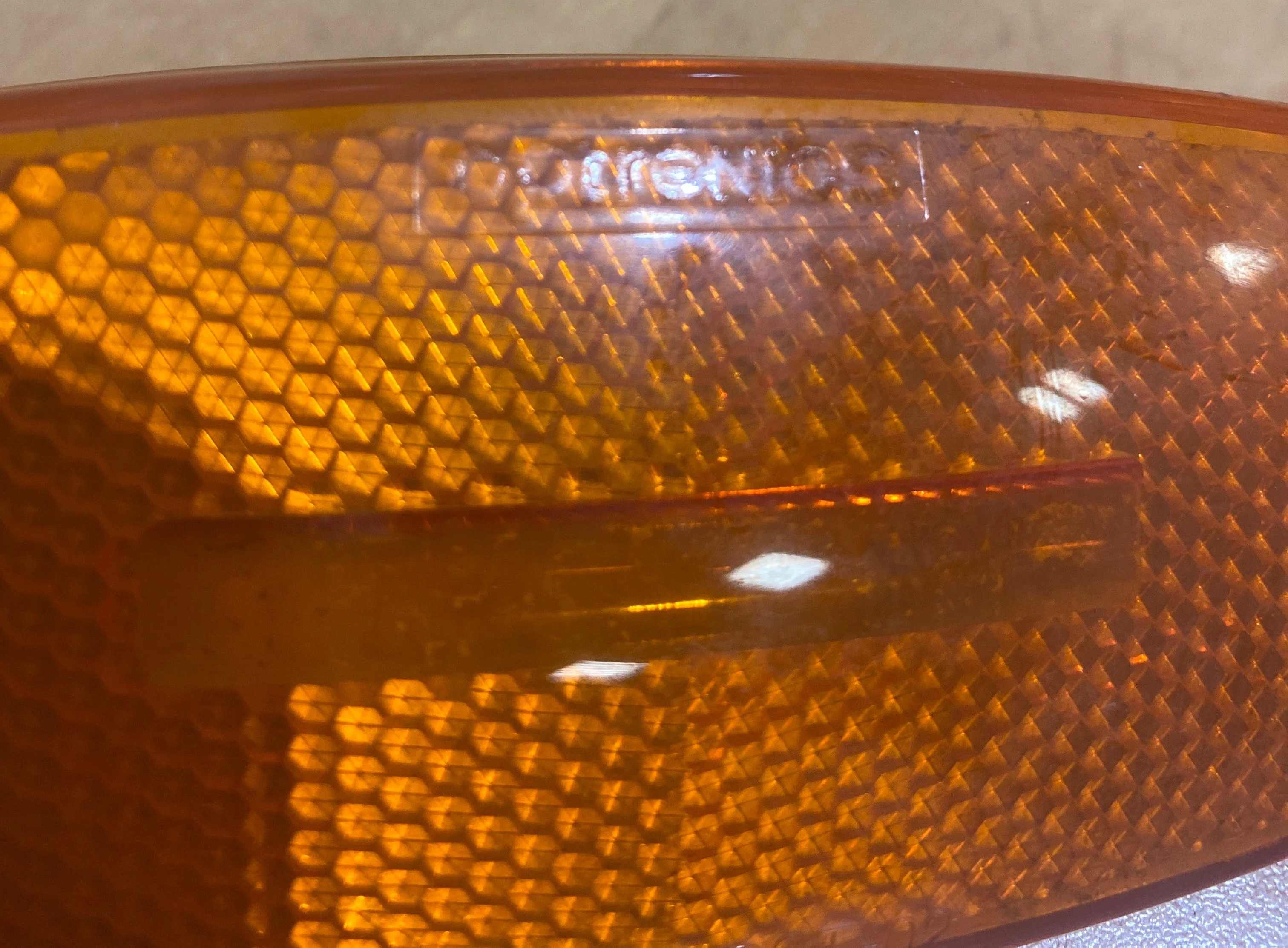 Used Optronics SAE-A-P2-DOT-02 Replacement Lens for Marker Light - Amber - Image 2