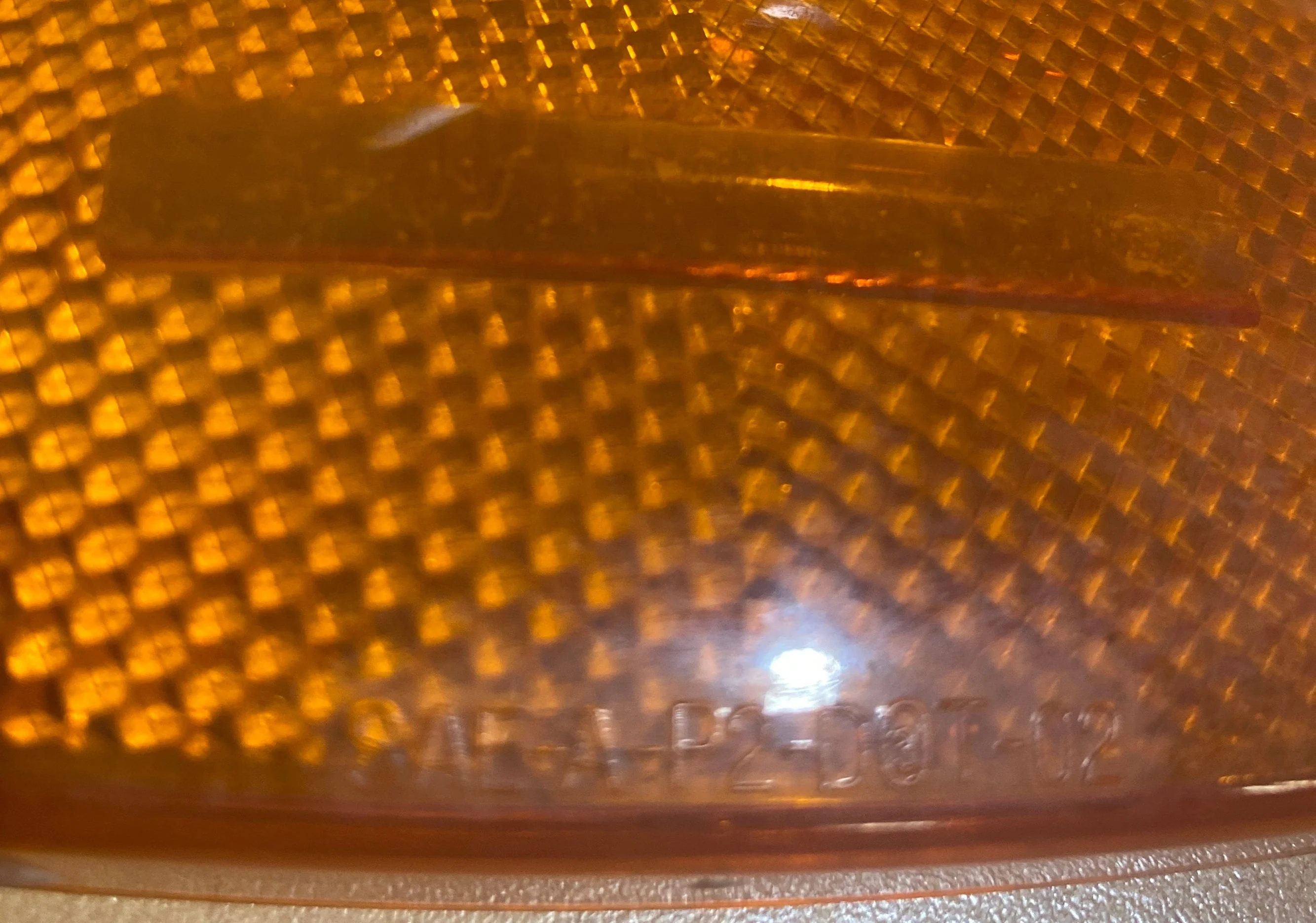 Used Optronics SAE-A-P2-DOT-02 Replacement Lens for Marker Light - Amber - Image 3
