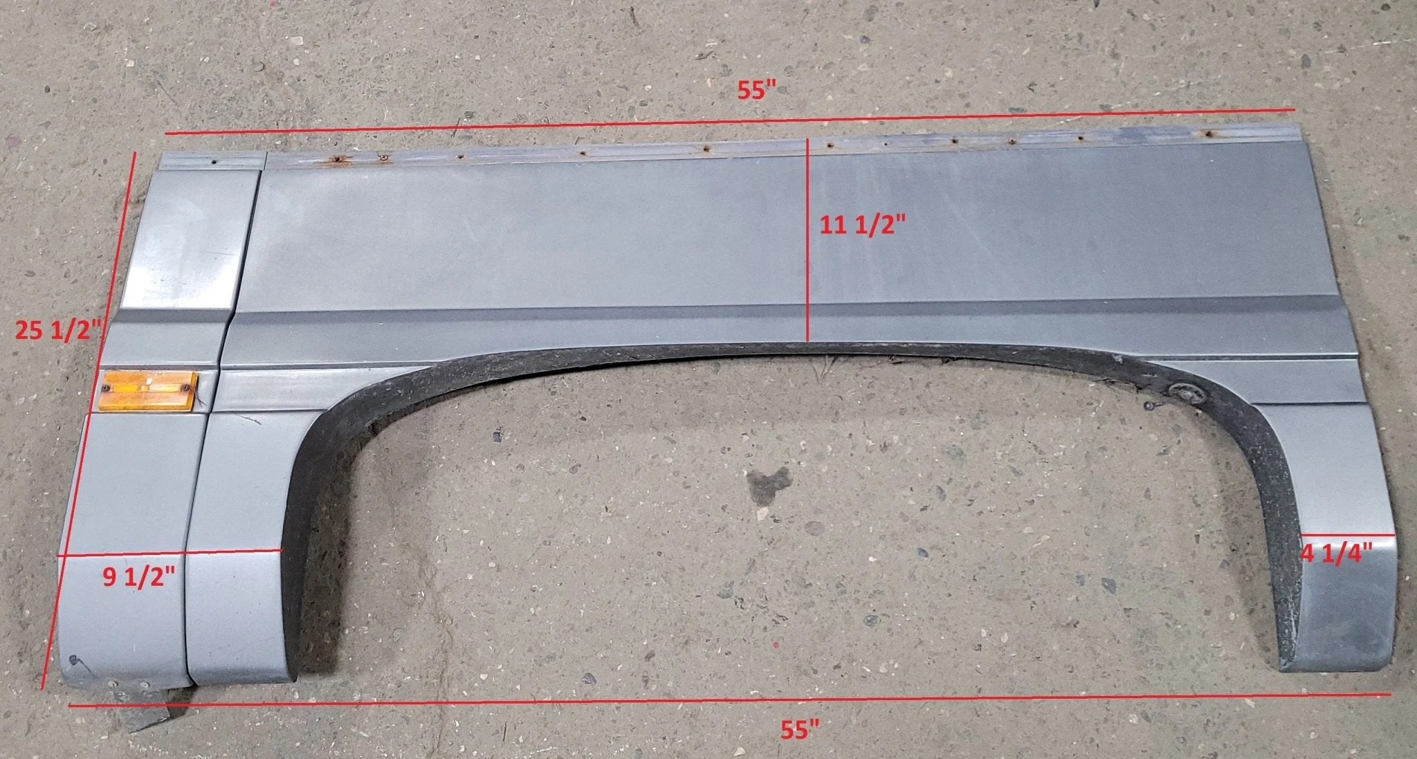 Used Pace Arrow Fender Skirt 55" X 25 1/2"