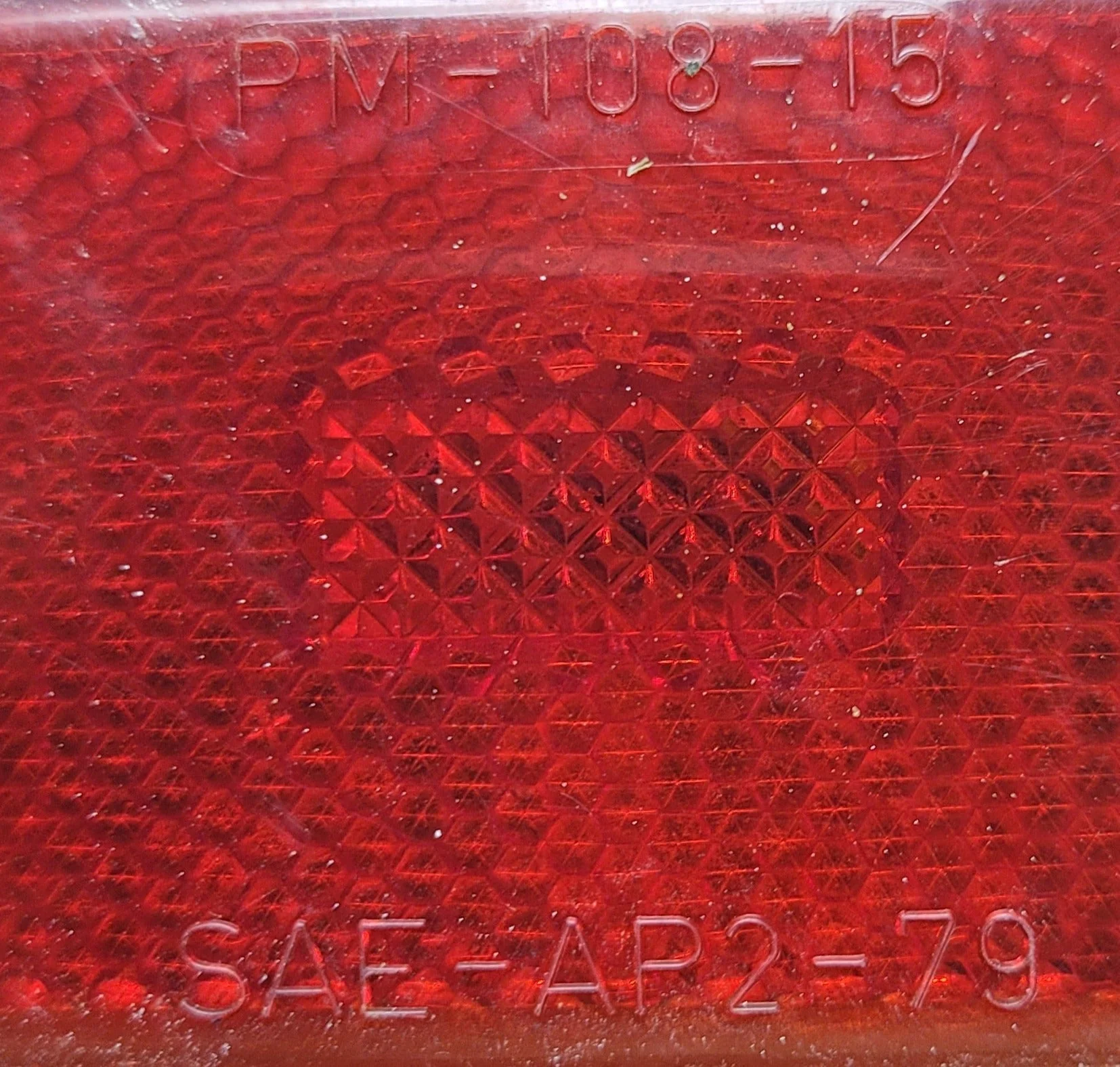 Used PM-108-15 - SAE-AP2-79 Replacement Lens for Marker Light : Red - Image 2