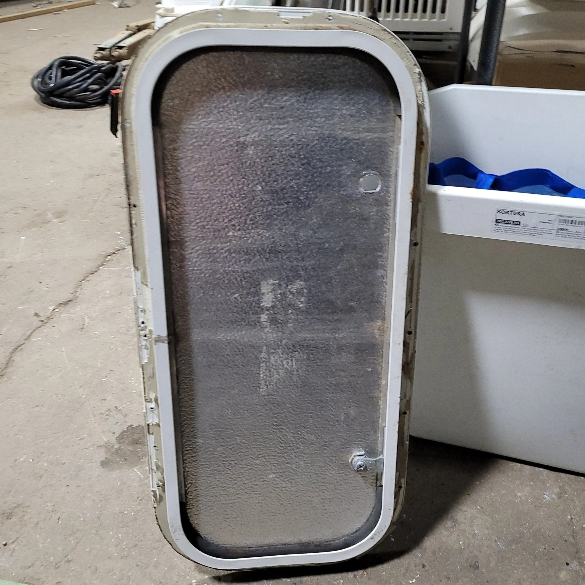 Used Radius Cargo / compartment Door 23 3/4" X 10 1/2" X 1"D - Image 2