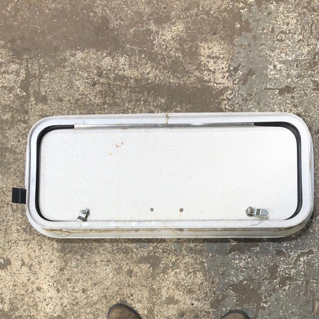 Used RV Radius Cargo / compartment Door 27 1/2 x 11 1/4 - Image 2