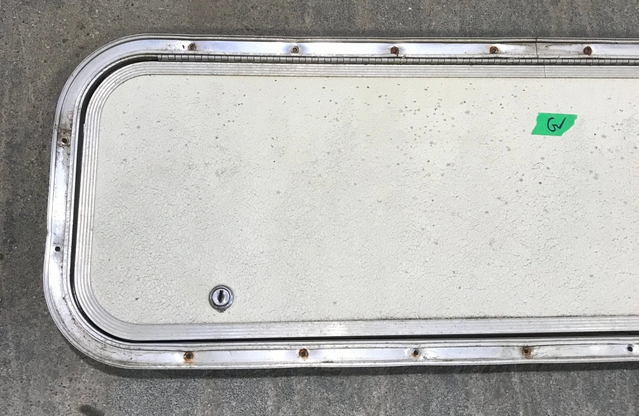 Used Radius Corner Cargo Door 35 1/2" W x 11" H x 3/4" D - Image 2