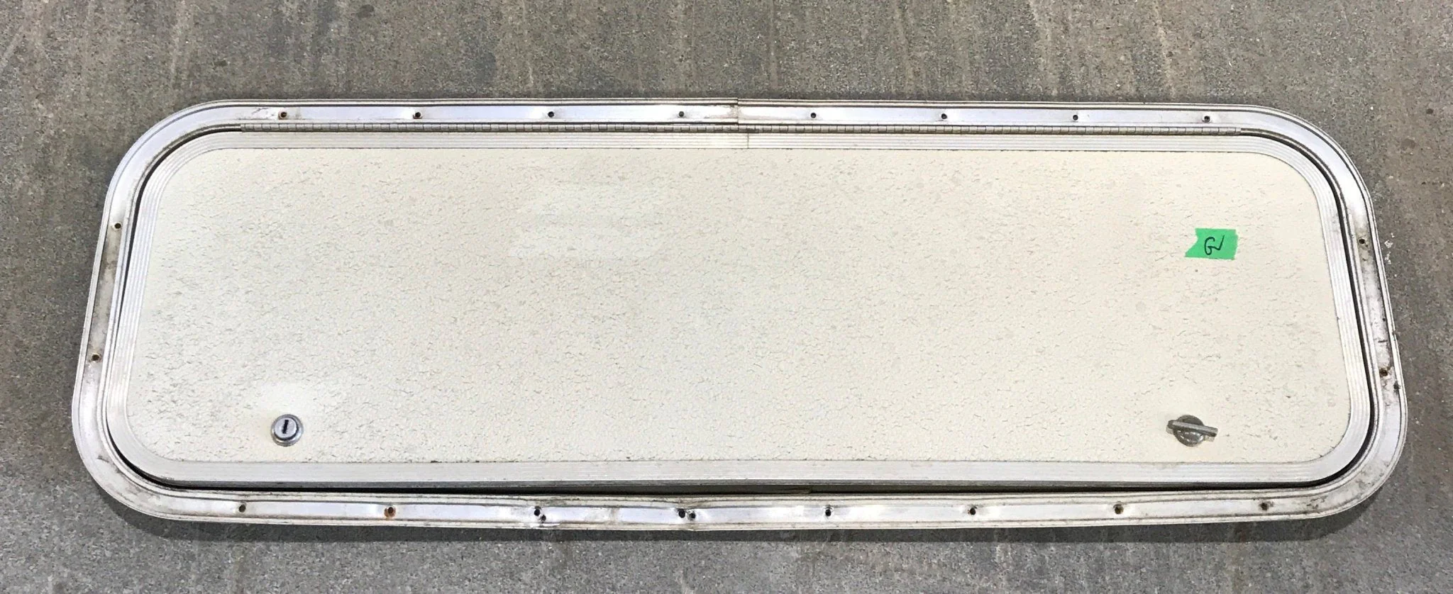 Used Radius Corner Cargo Door 35 1/2" W x 11" H x 3/4" D