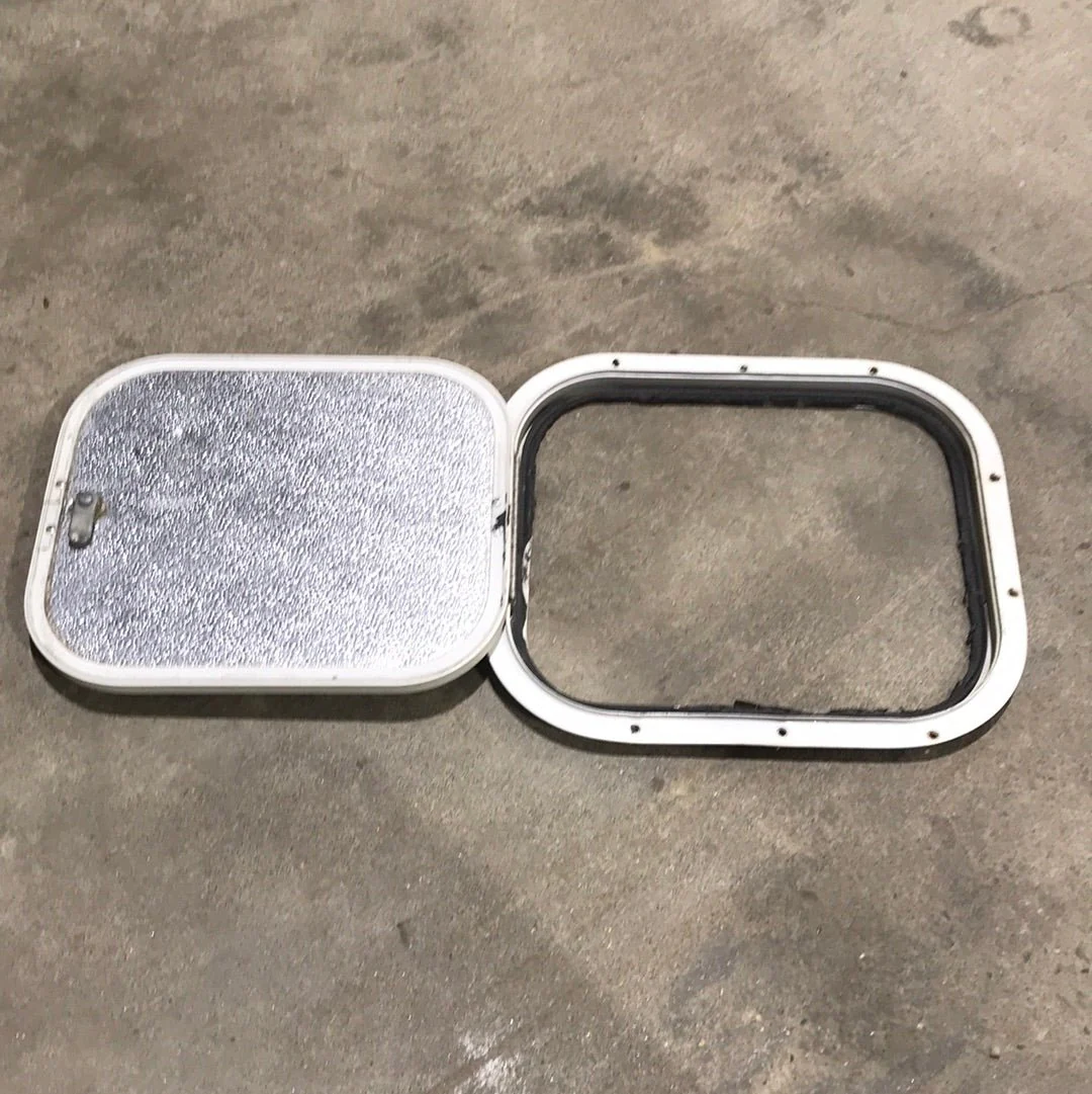 Used Radius Cornered Battery / Cargo Door 13 3/4" x 11 1/2" x 5/8 "D - Image 2