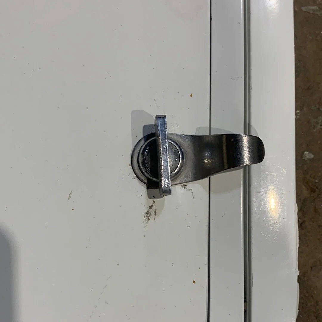 Used Radius Cornered Battery/Propane Cargo Door 22 3/8" x 16 3/4" x 2 "D - Image 7