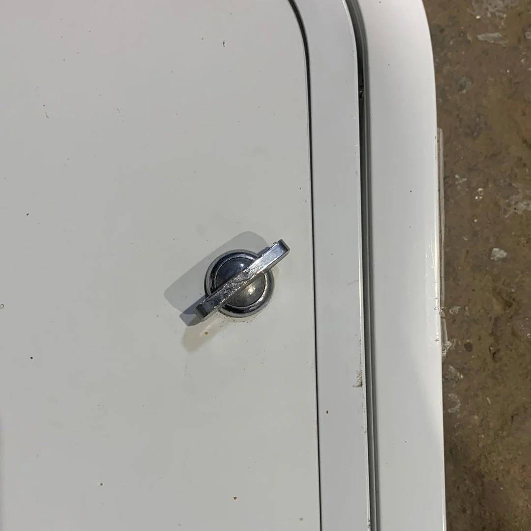 Used Radius Cornered Battery/Propane Cargo Door 22 3/8" x 16 3/4" x 2 "D - Image 8