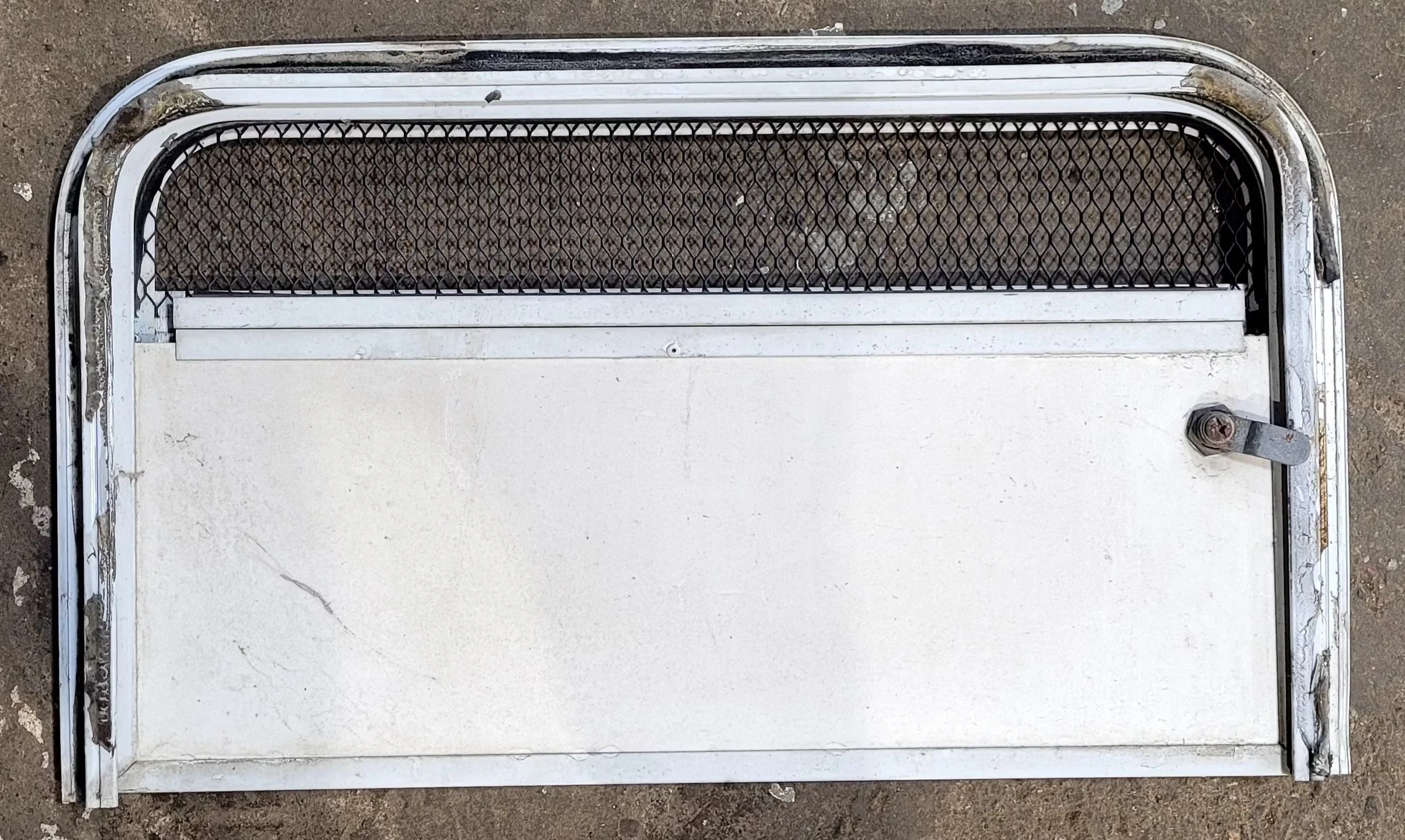 Used Radius Cornered Battery / Propane Cargo Door 22" x 13" x 3/4" D - Image 4
