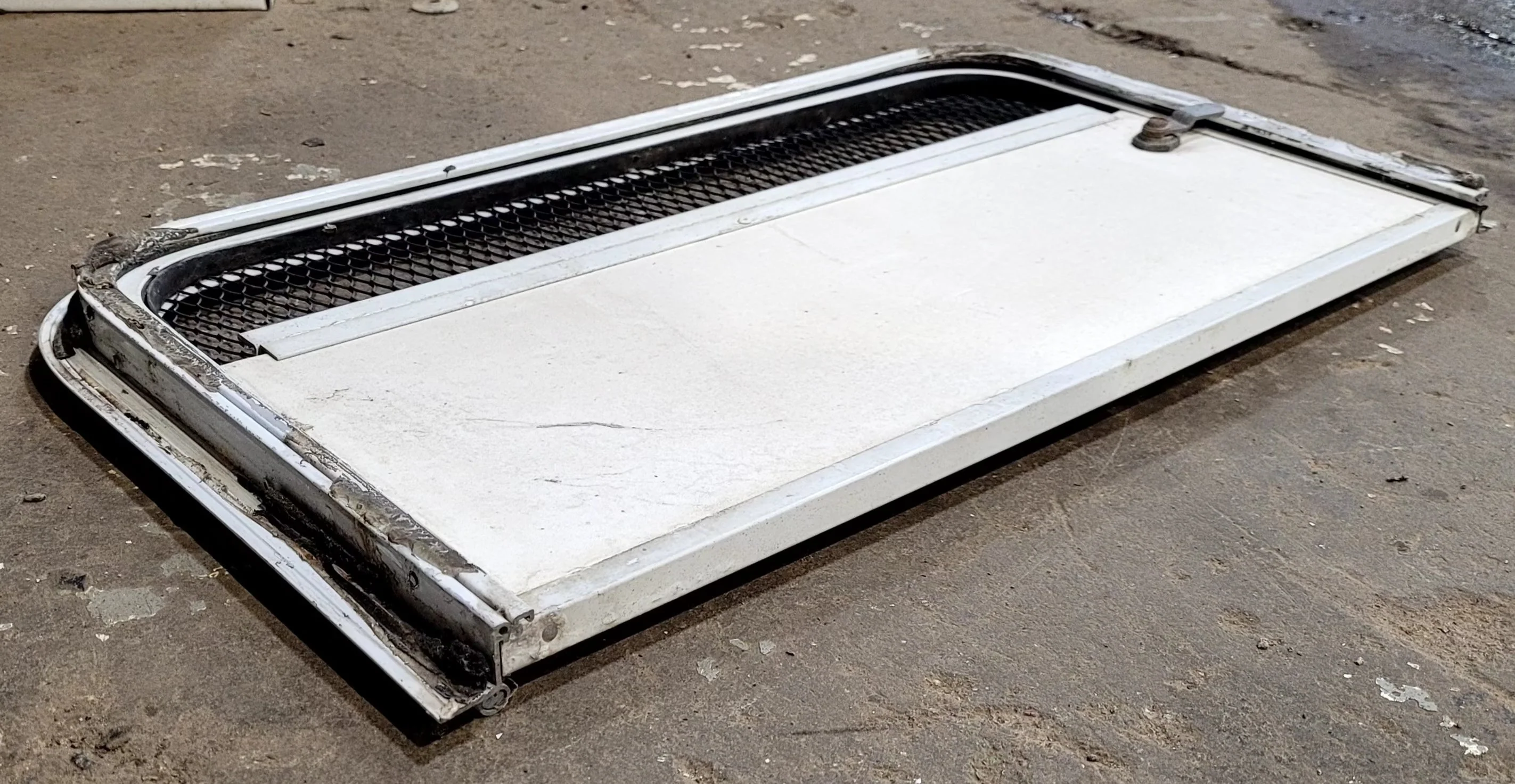 Used Radius Cornered Battery / Propane Cargo Door 22" x 13" x 3/4" D - Image 5