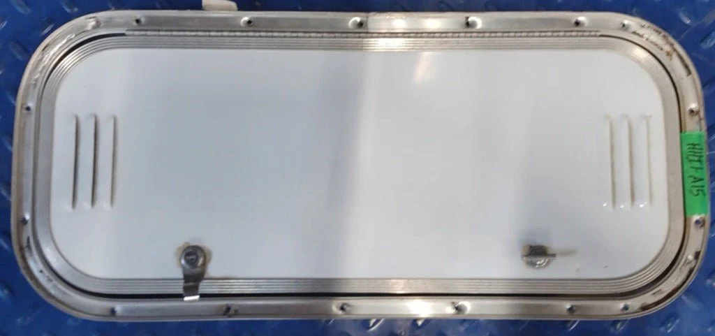 Used Radius Cornered Battery/Propane Cargo Door 25 3/4" x 10 3/4" x 5/8 "D