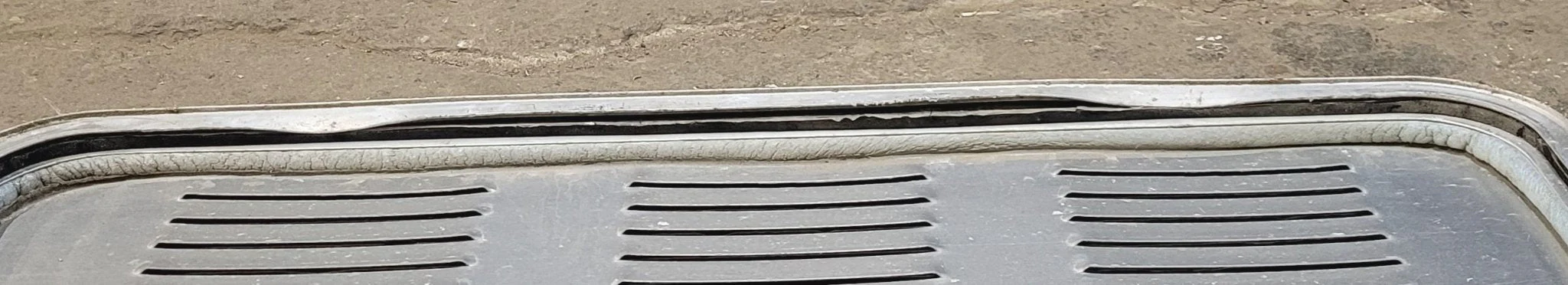 Used Radius Cornered Battery / Propane Cargo Door 25 3/4" x 21 7/8" x 3/4" D - Image 4