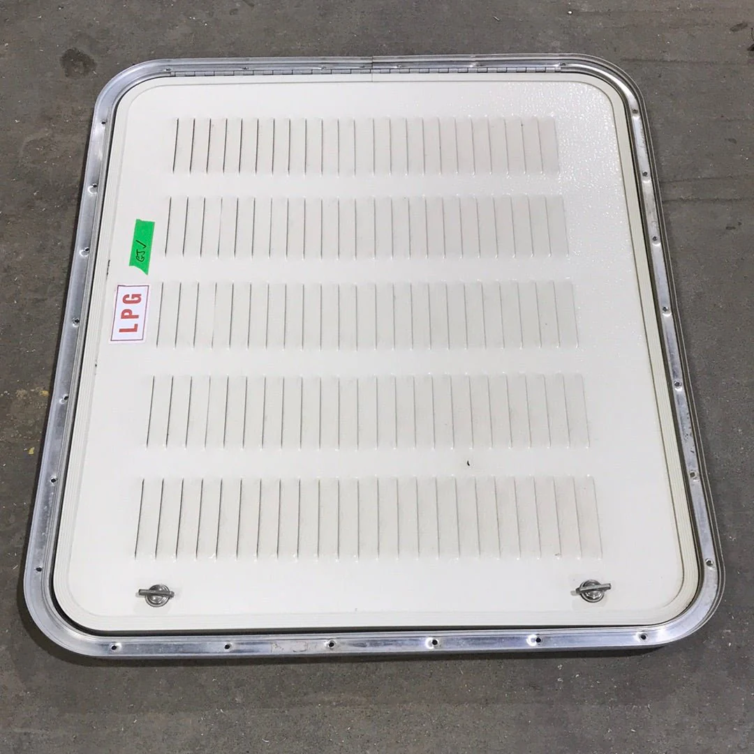 Used Radius Cornered Battery / Propane Cargo Door 27 7/8" W x 26" H X 3/4" D - Image 4