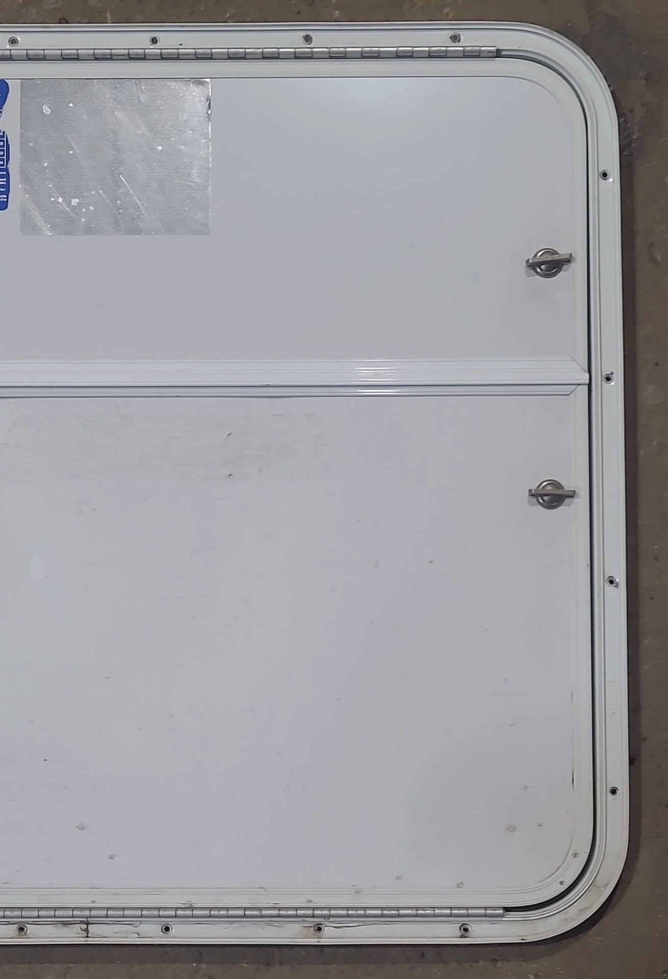 Used Radius Cornered Battery / Propane Cargo Door 29 7/8" x 25 7/8" x 5/8" D - Image 3