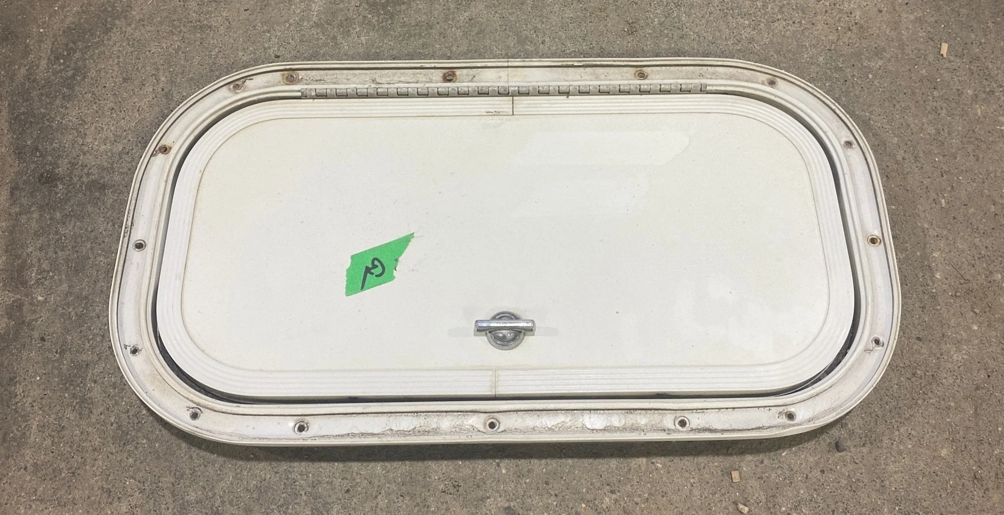 Used Radius Cornered Cargo Door 15 1/2" W x 7 1/2" H x 1/2" D