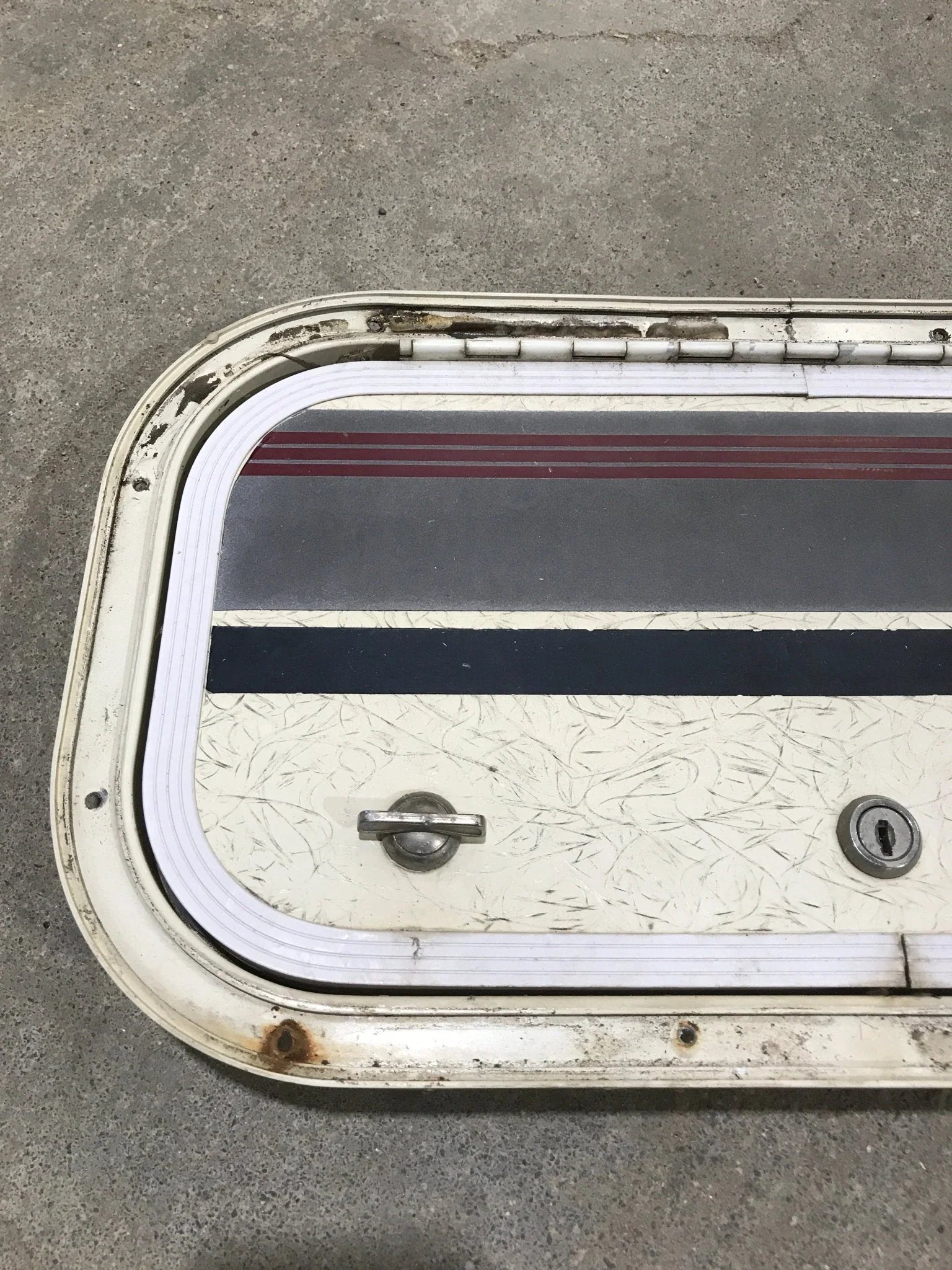 Used Radius Cornered Cargo Door 16 3/4" x 8 3/4" x 3/4"D - Image 2