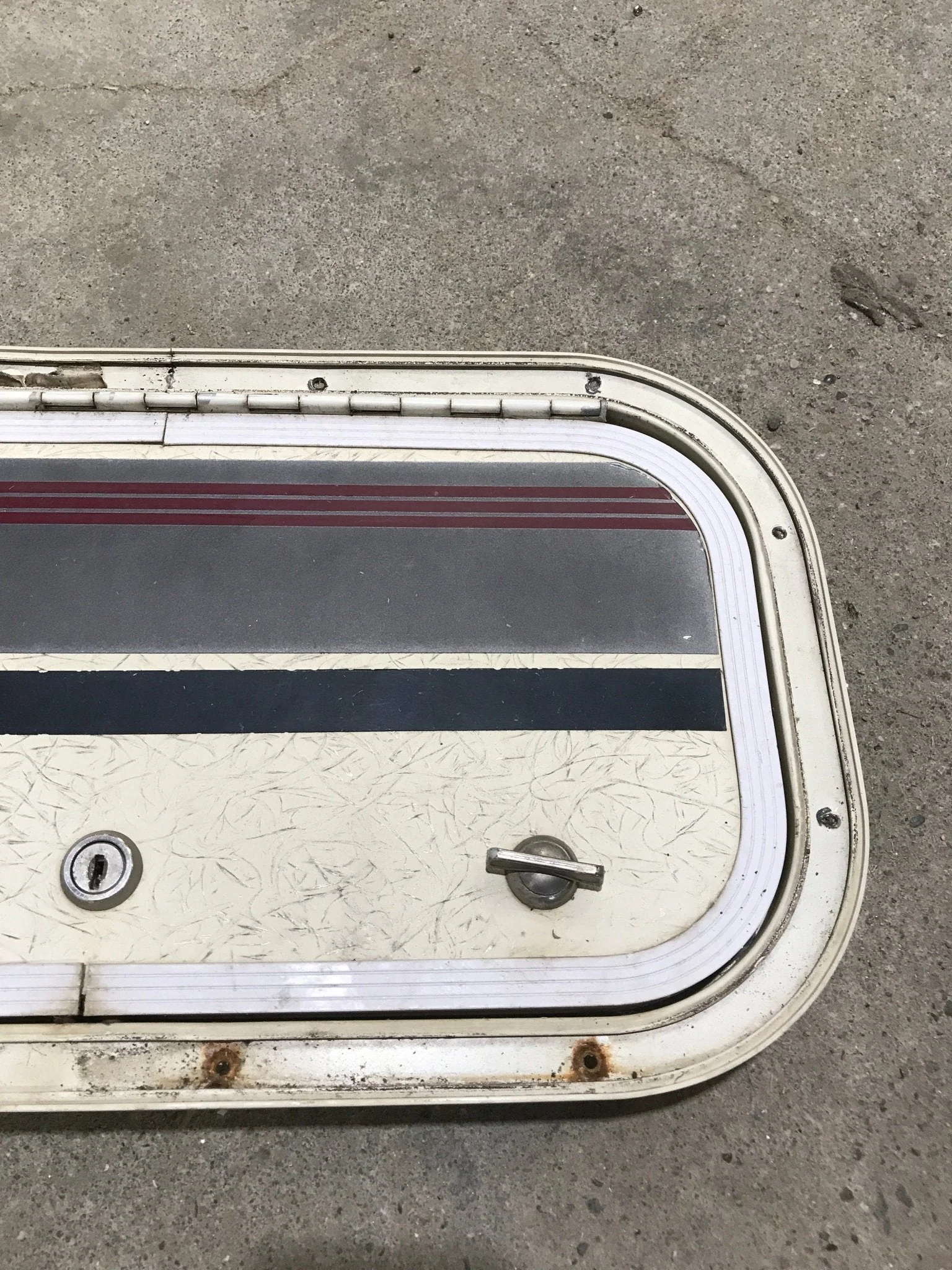 Used Radius Cornered Cargo Door 16 3/4" x 8 3/4" x 3/4"D - Image 3