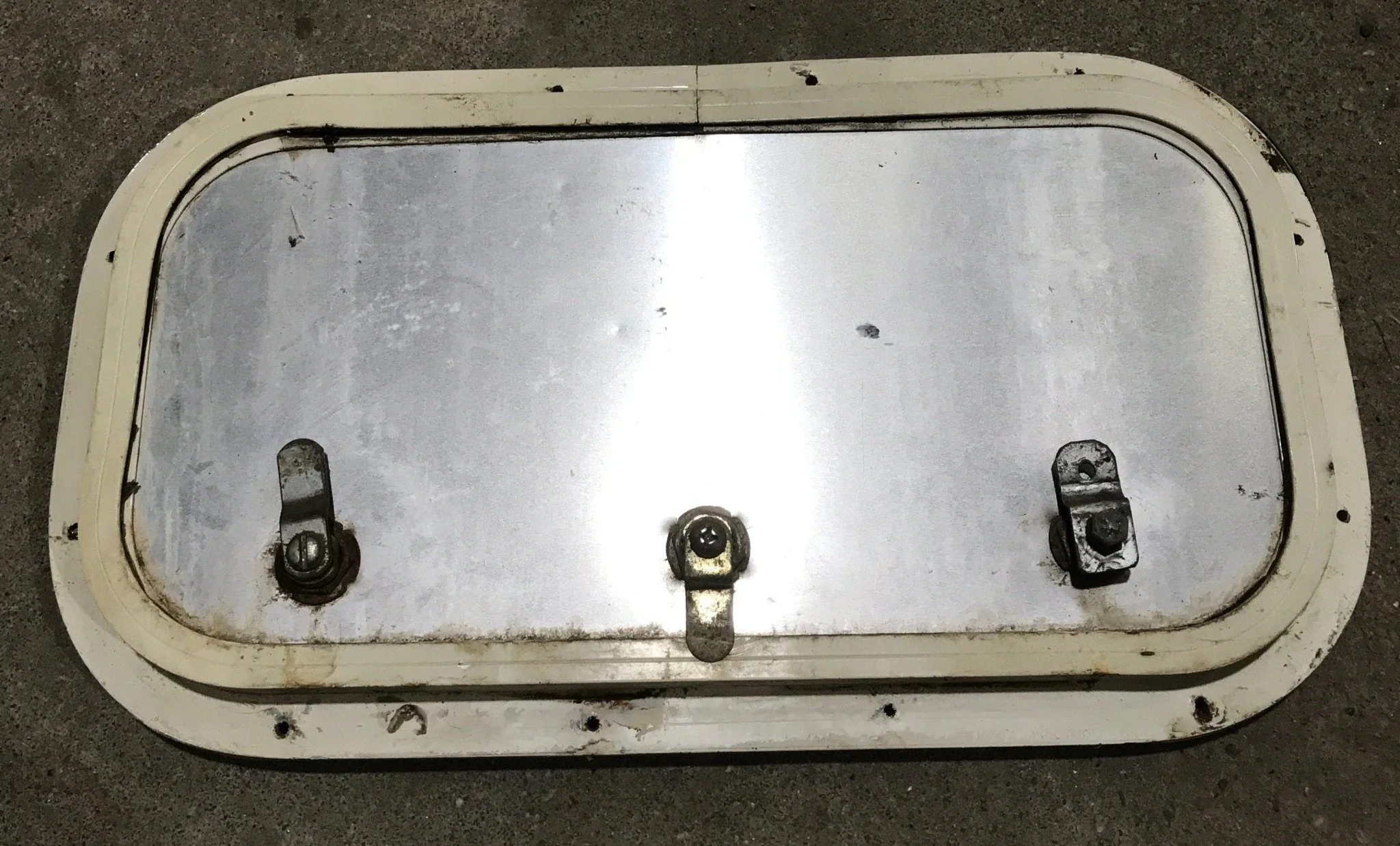 Used Radius Cornered Cargo Door 16 3/4" x 8 3/4" x 3/4"D - Image 4
