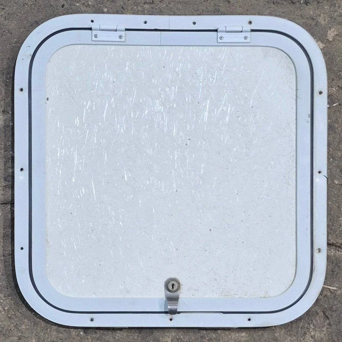 Used Radius Cornered Cargo Door - 17 7/8" X 17 7/8" X 1/2"