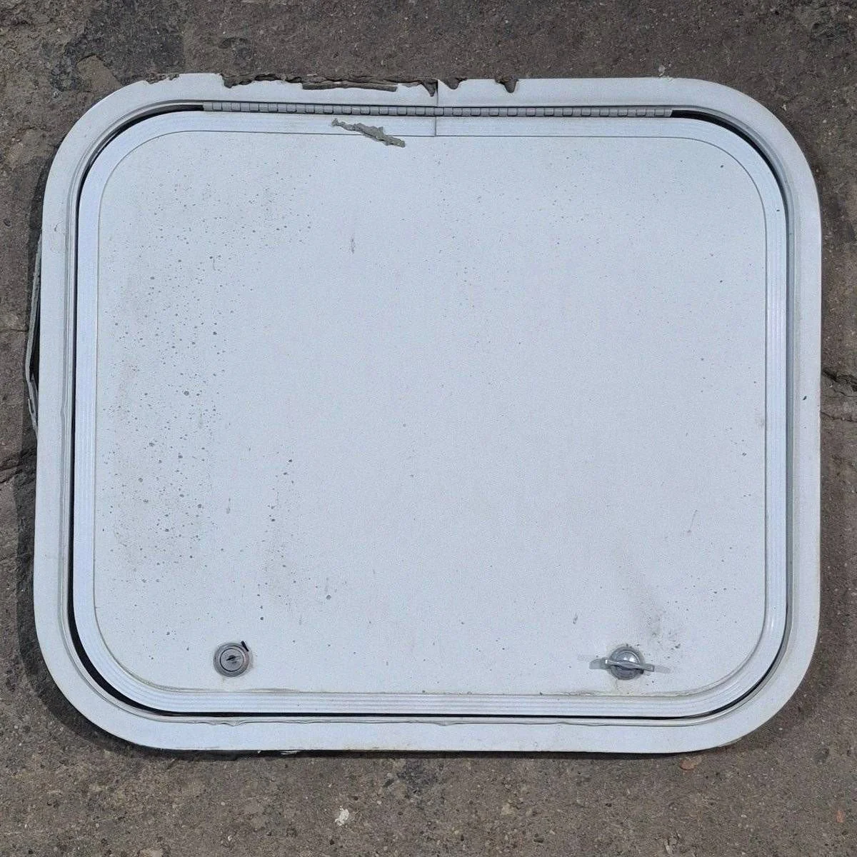 Used Radius Cornered Cargo Door - 19 1/2" X 16 3/4" X 1/2"