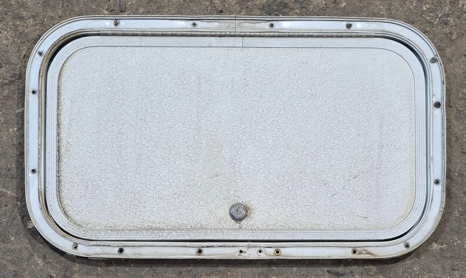 Used Radius Cornered Cargo Door 19 3/4" x 10 3/4" x 1/2"