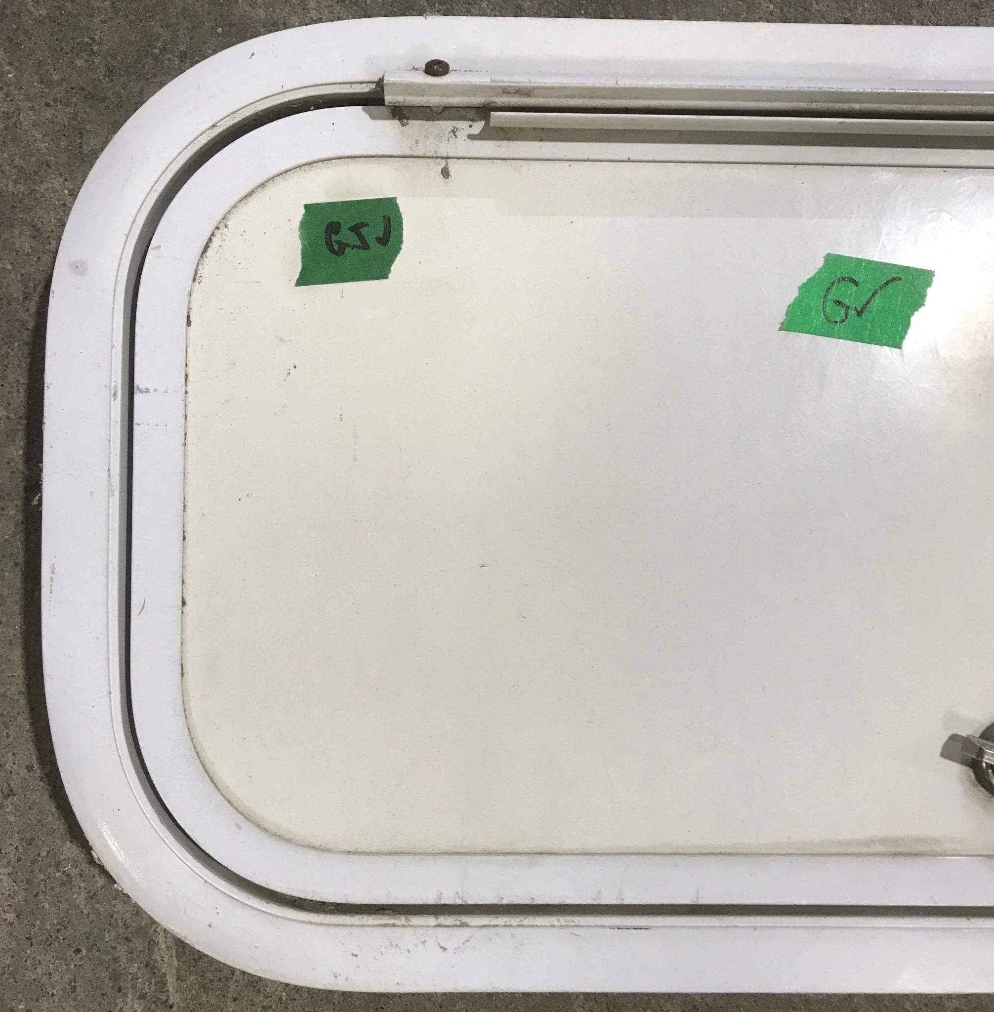 Used Radius Cornered Cargo Door 19 3/4" x 9 1/8" x 1 3/4" D - Image 2