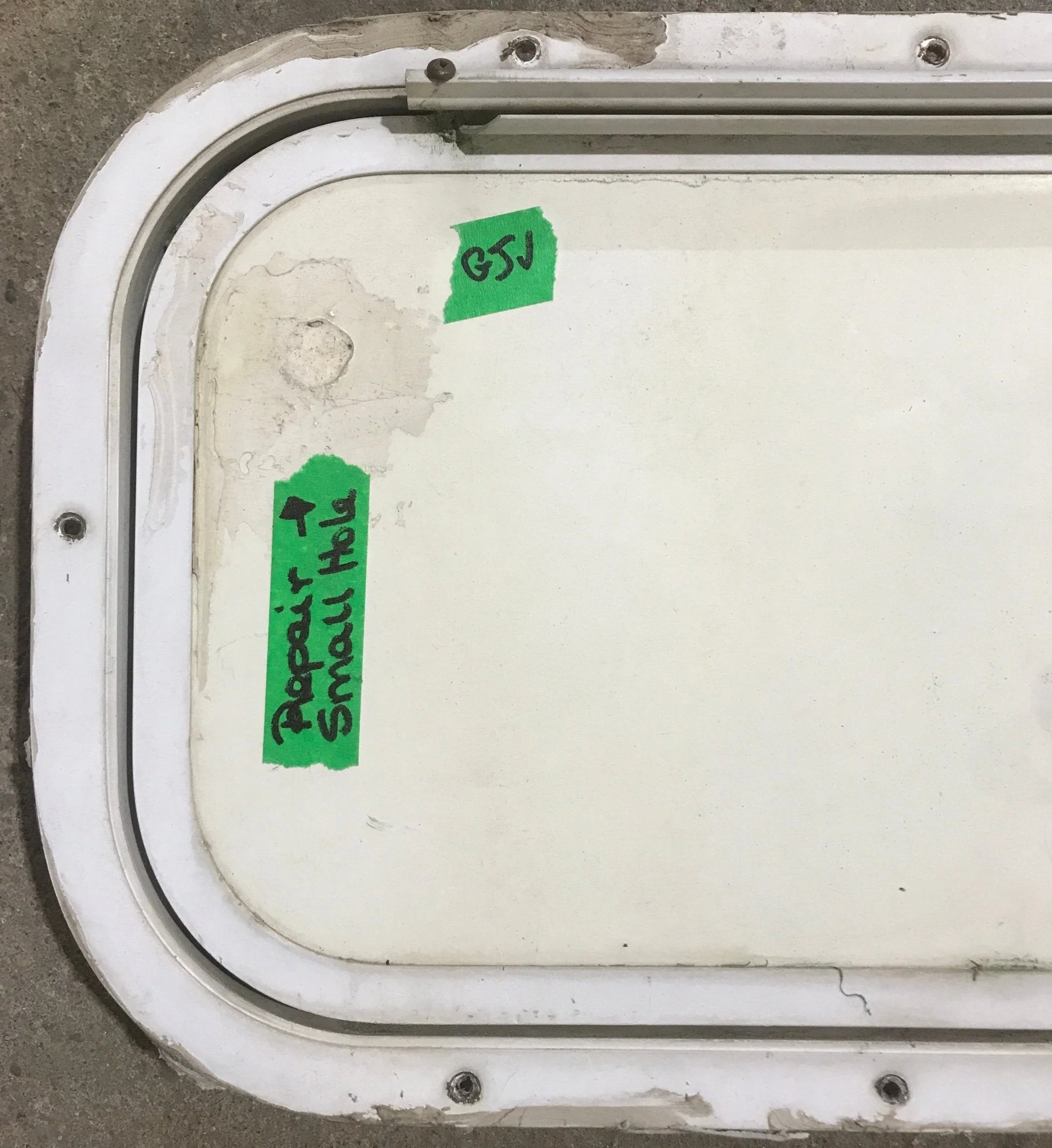 Used Radius Cornered Cargo Door 19 3/4" x 9 1/8" x 1 3/4" D - Image 2